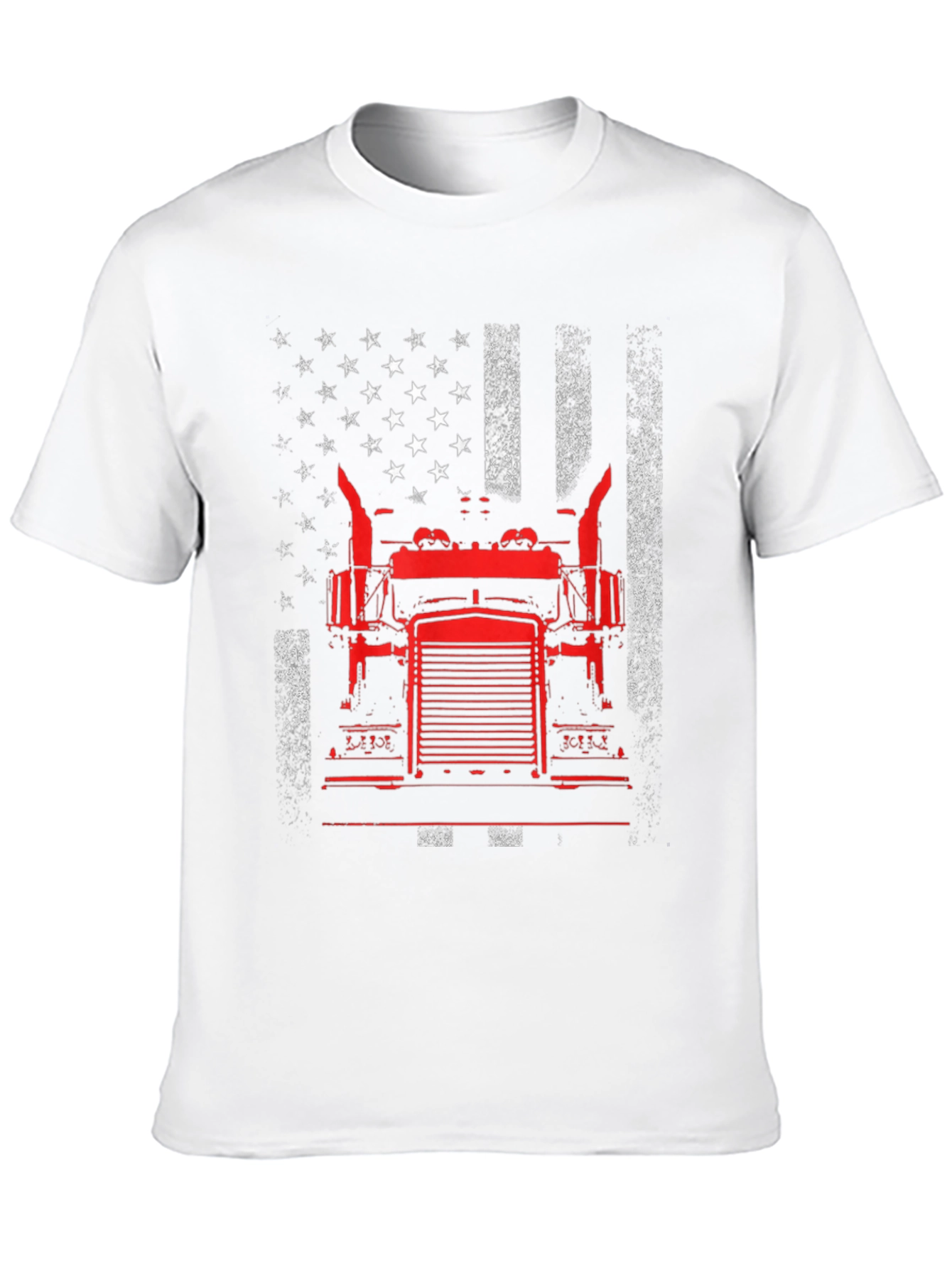 American Trucker Graphic Tee - Patriotic Design