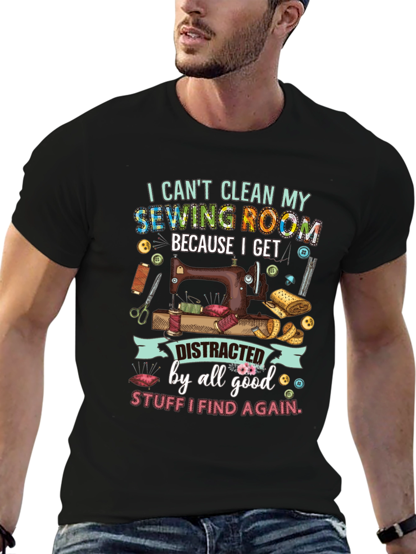 Sewing Room Distraction Graphic Tee