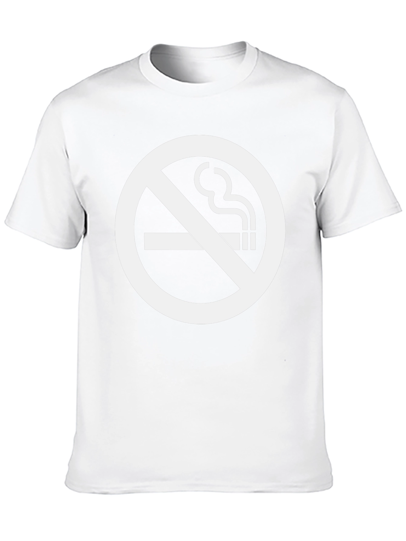 No Smoking Symbol T-Shirt - Bold Graphic Tee
