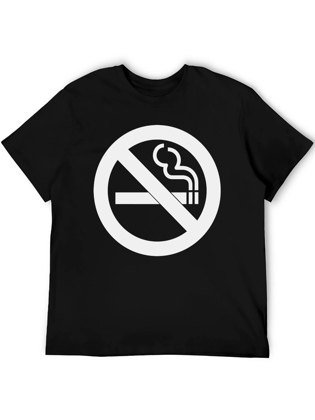 No Smoking Symbol T-Shirt - Bold Graphic Tee