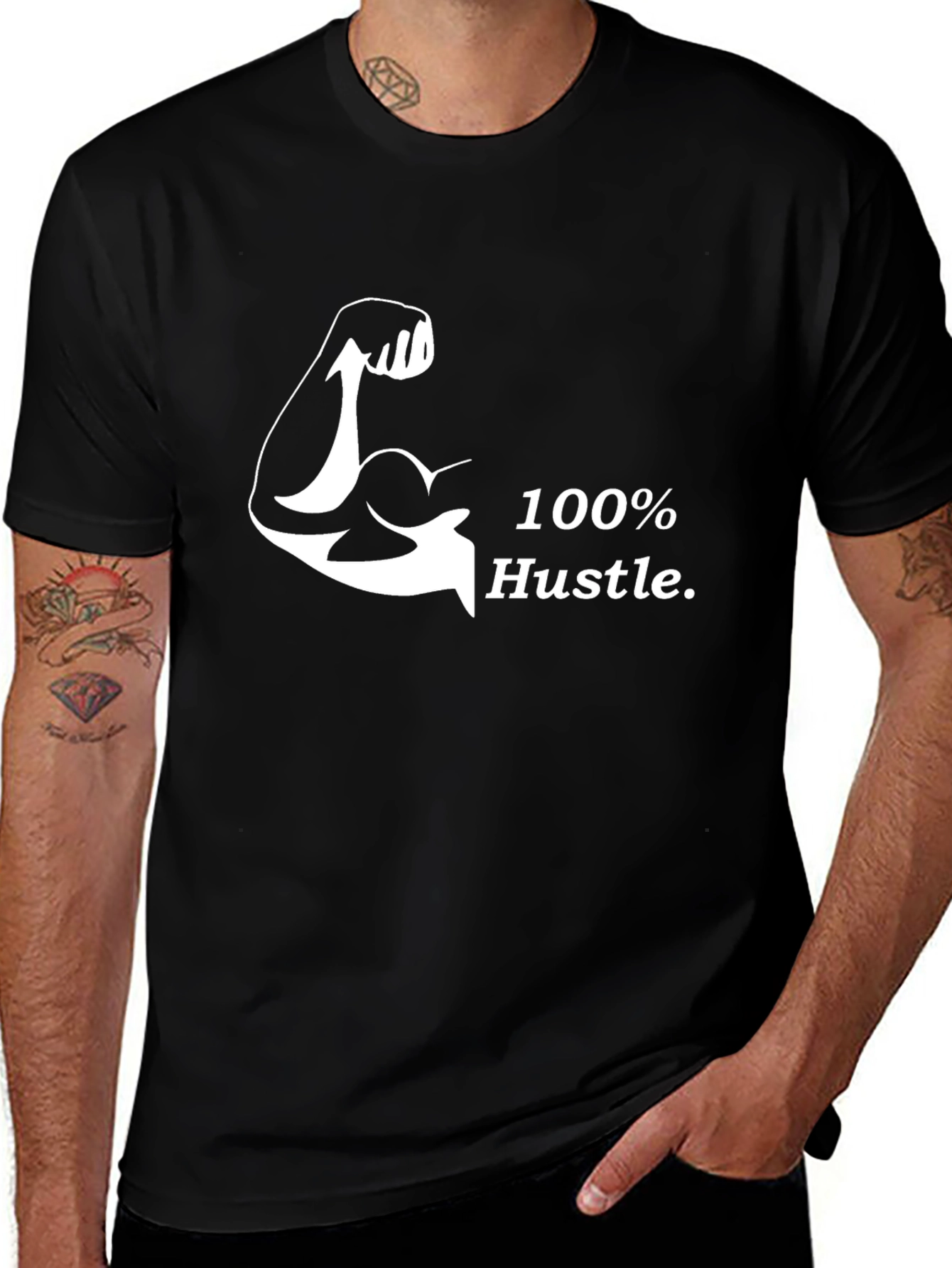 100% Hustle Graphic Tee