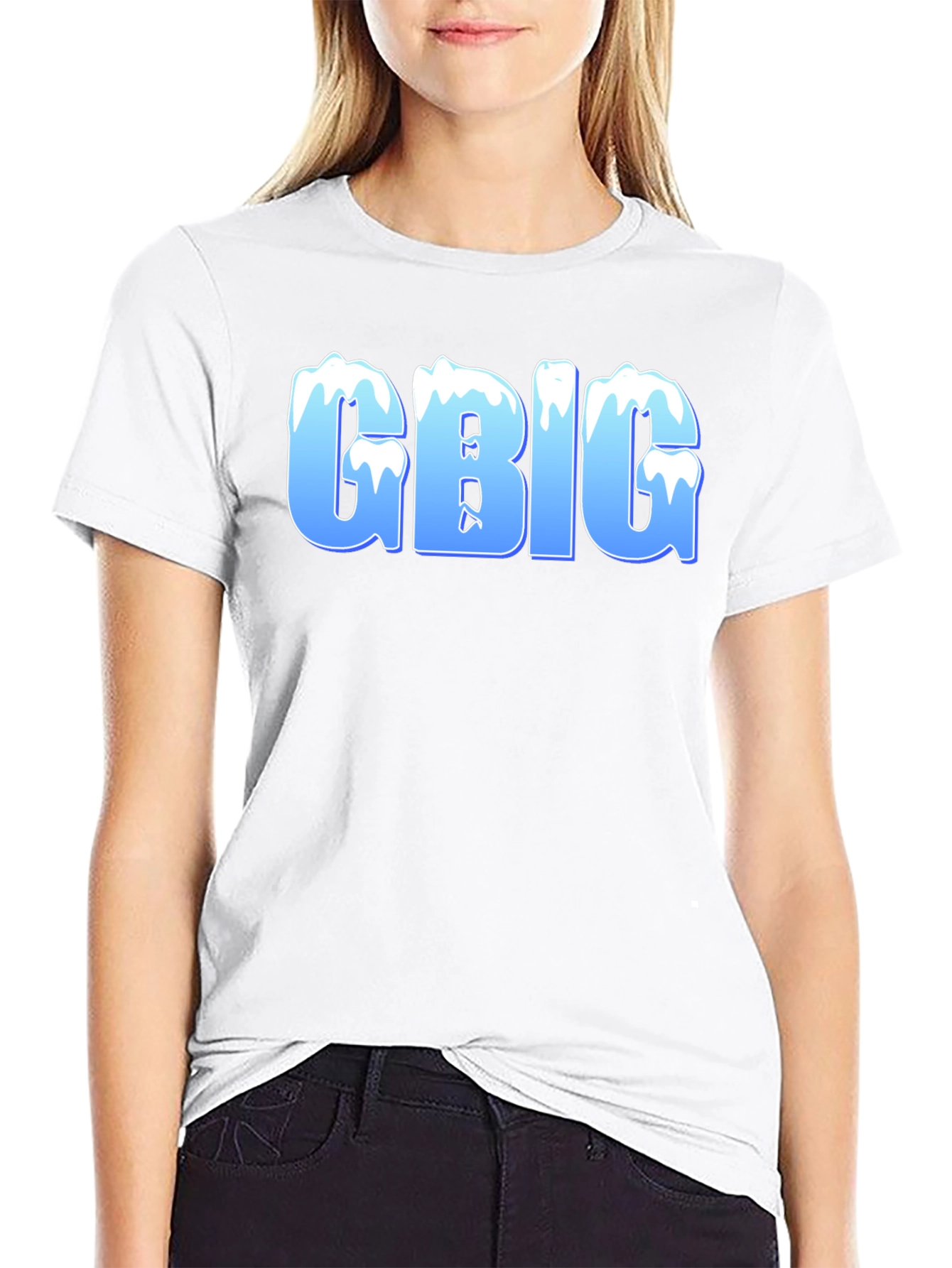 GBIG Ice Lettering Black T-Shirt