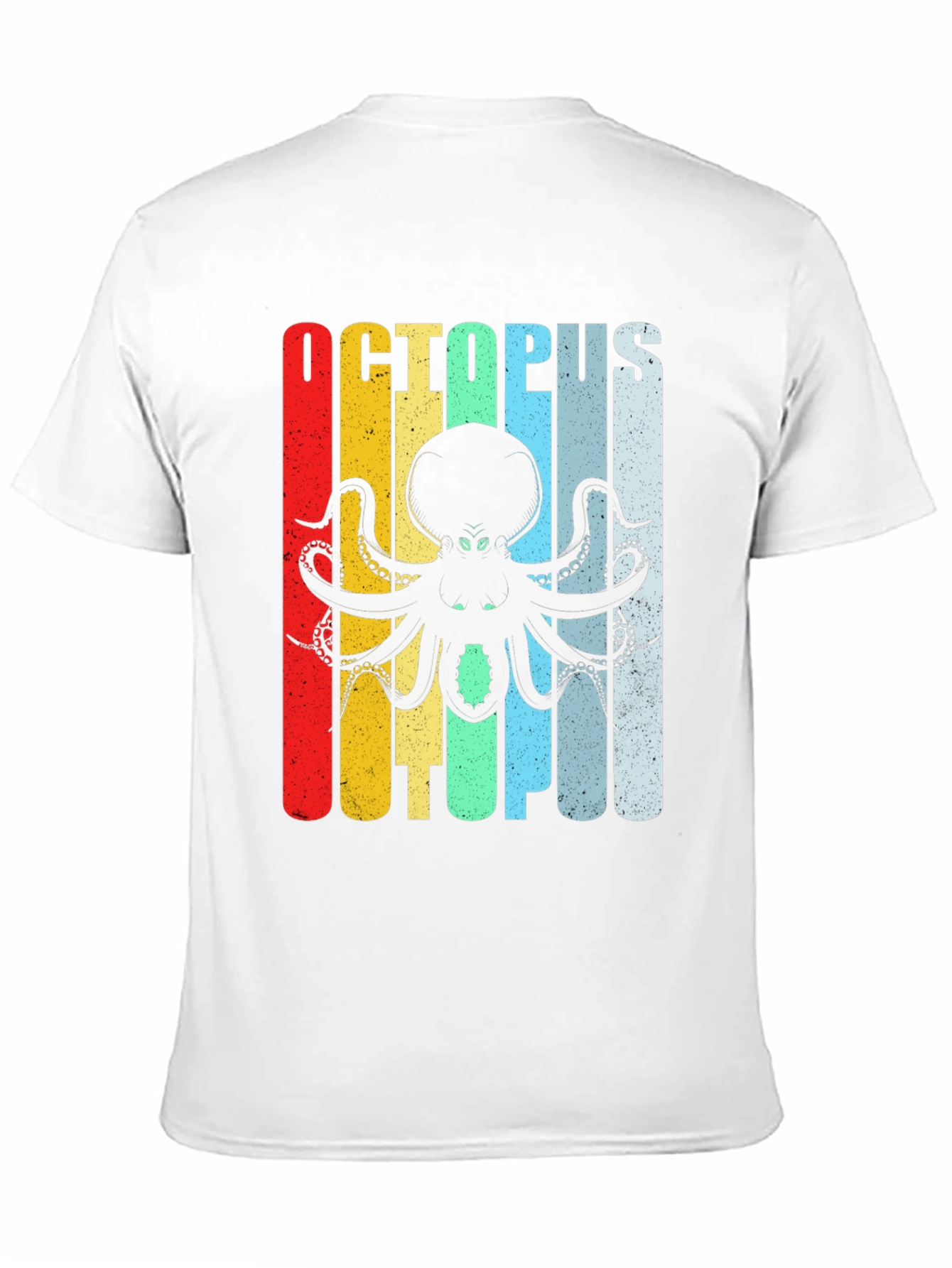 Retro Octopus Graphic T-Shirt - Cool Ocean Creature Tee