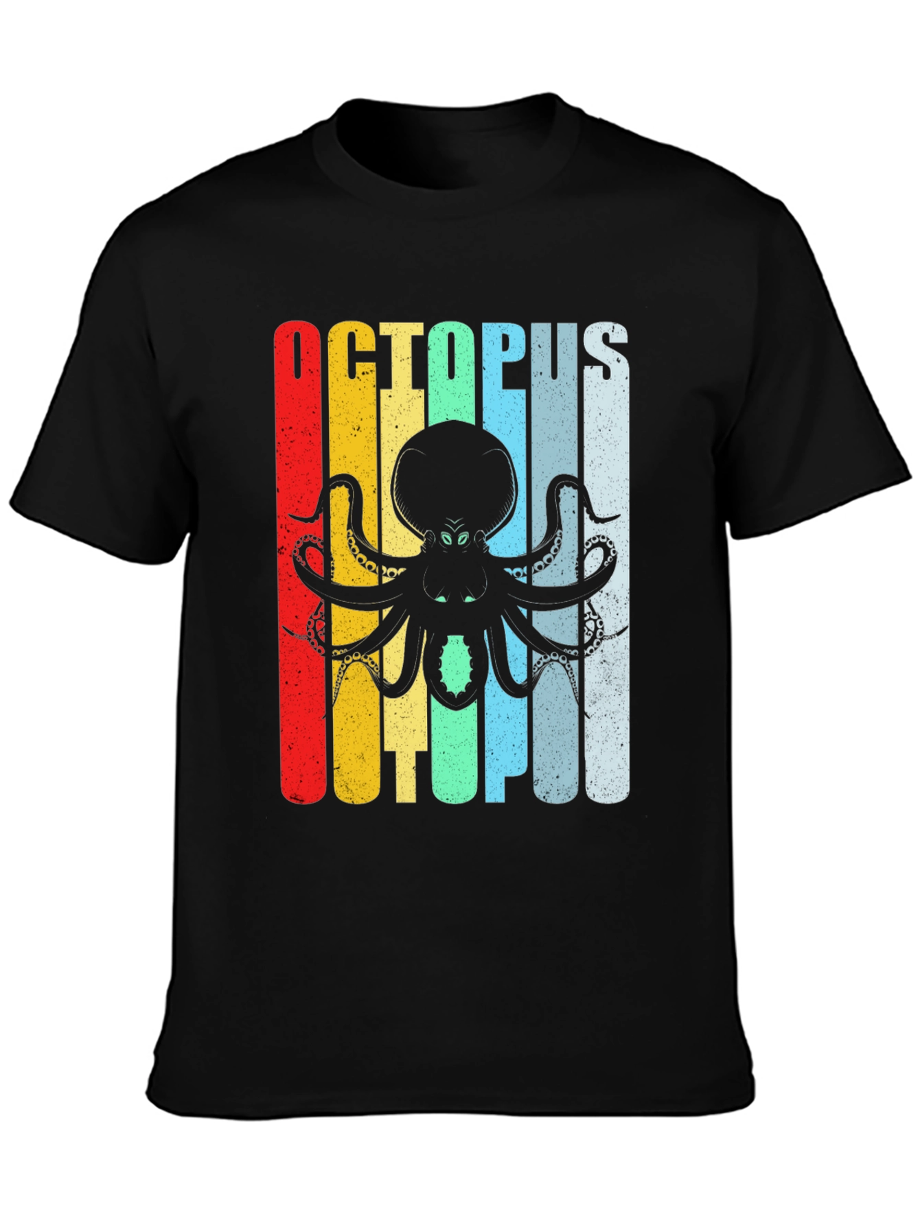 Retro Octopus Graphic T-Shirt - Cool Ocean Creature Tee