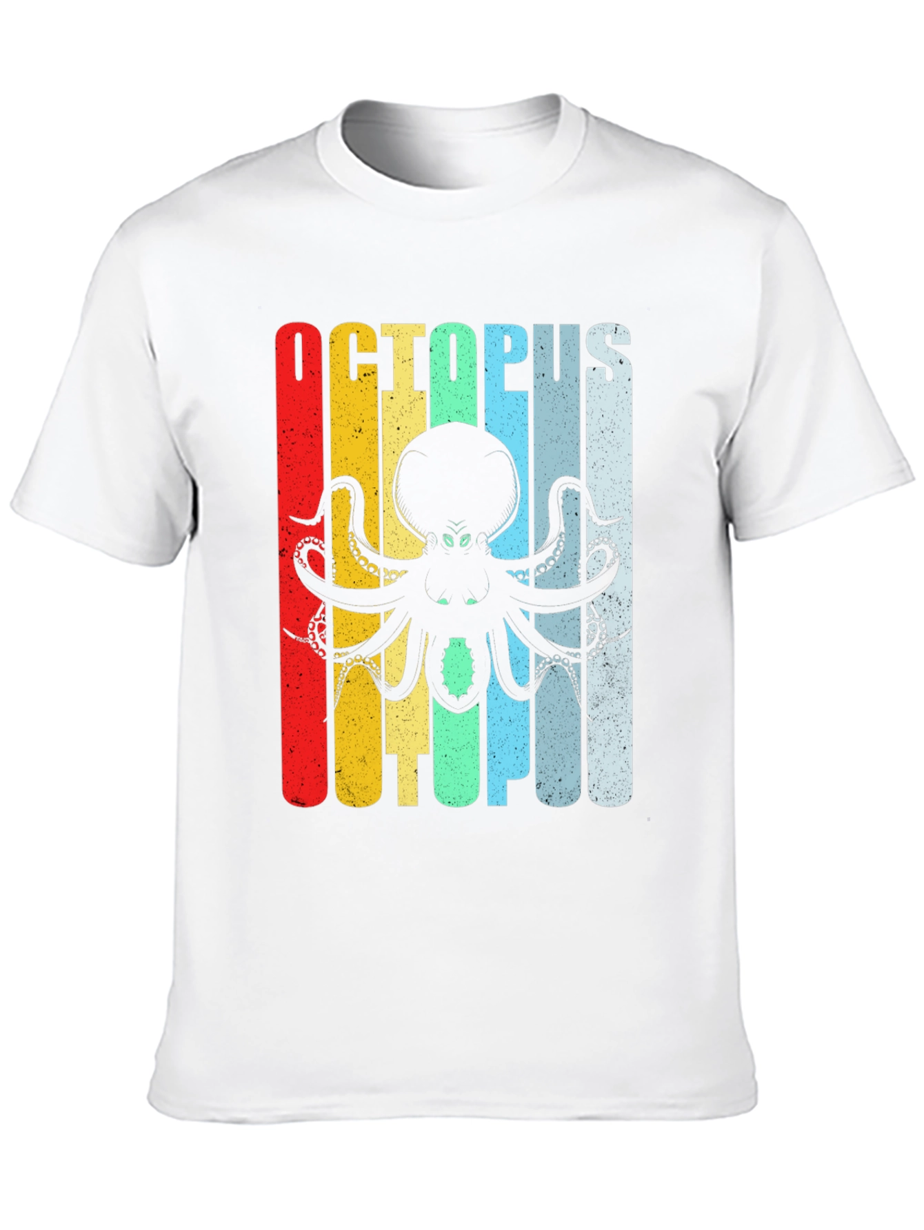 Retro Octopus Graphic T-Shirt - Cool Ocean Creature Tee