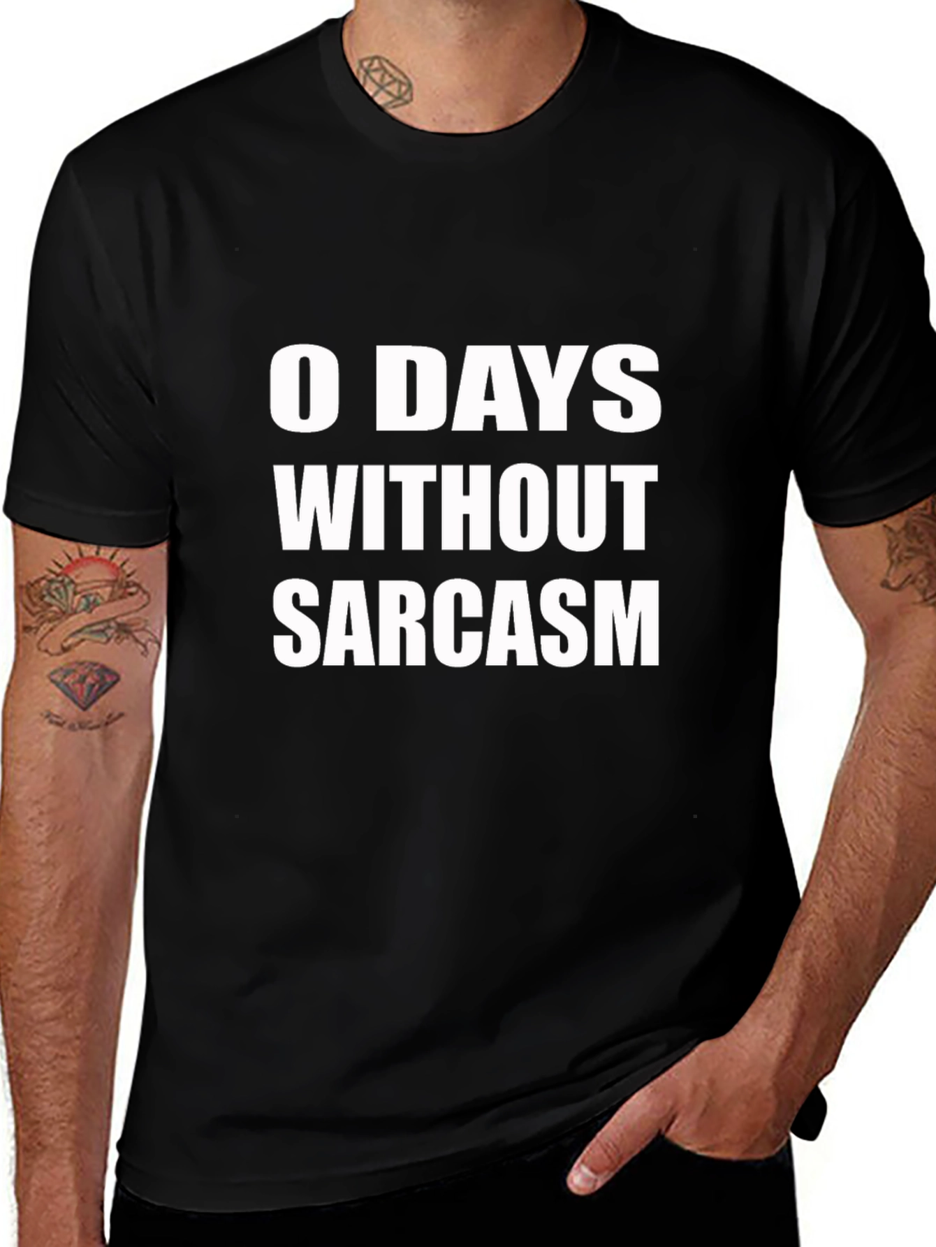 Funny Sarcasm T-Shirt - 0 Days Without Sarcasm