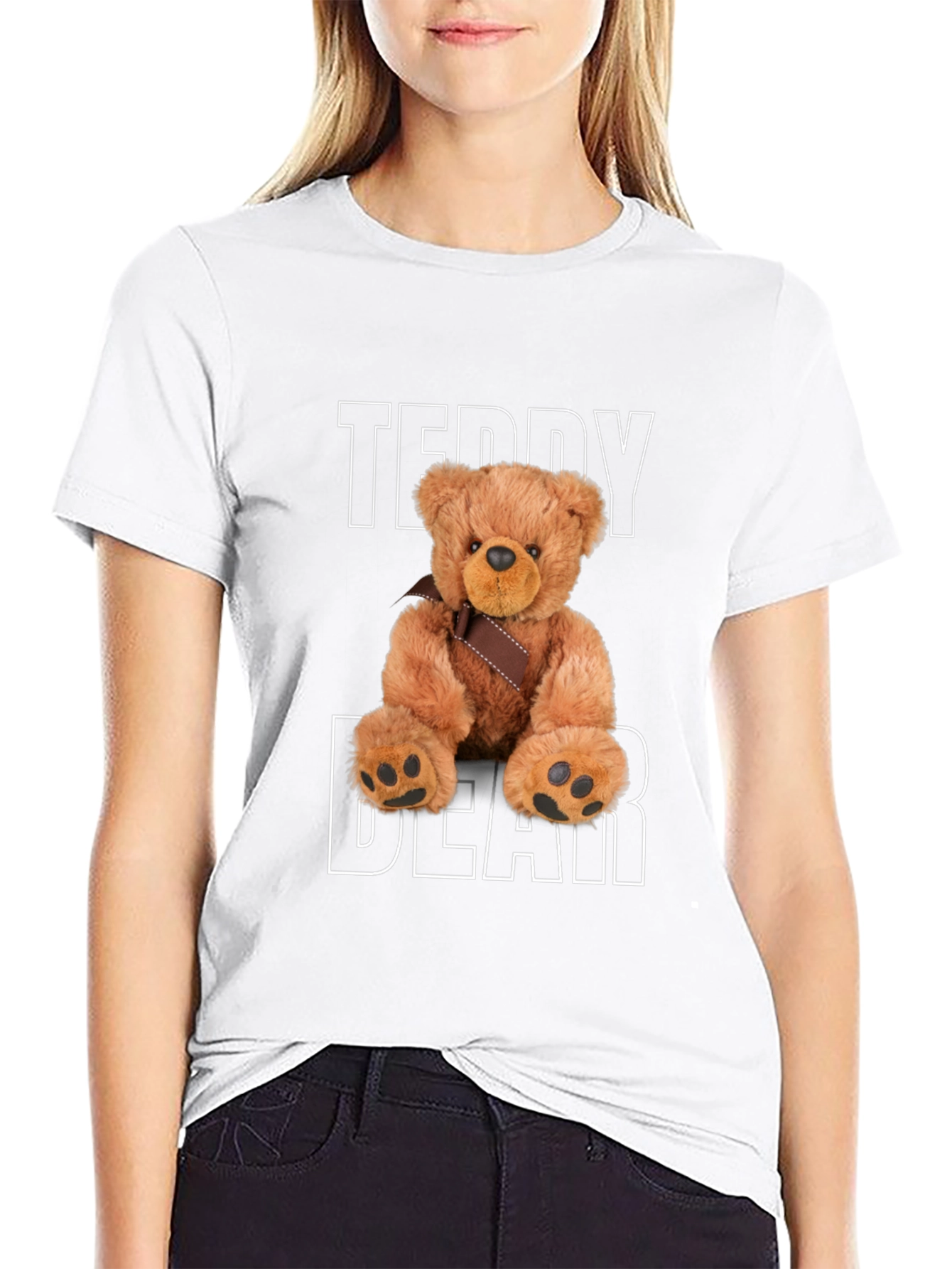 Teddy Bear Graphic T-Shirt - Soft & Stylish