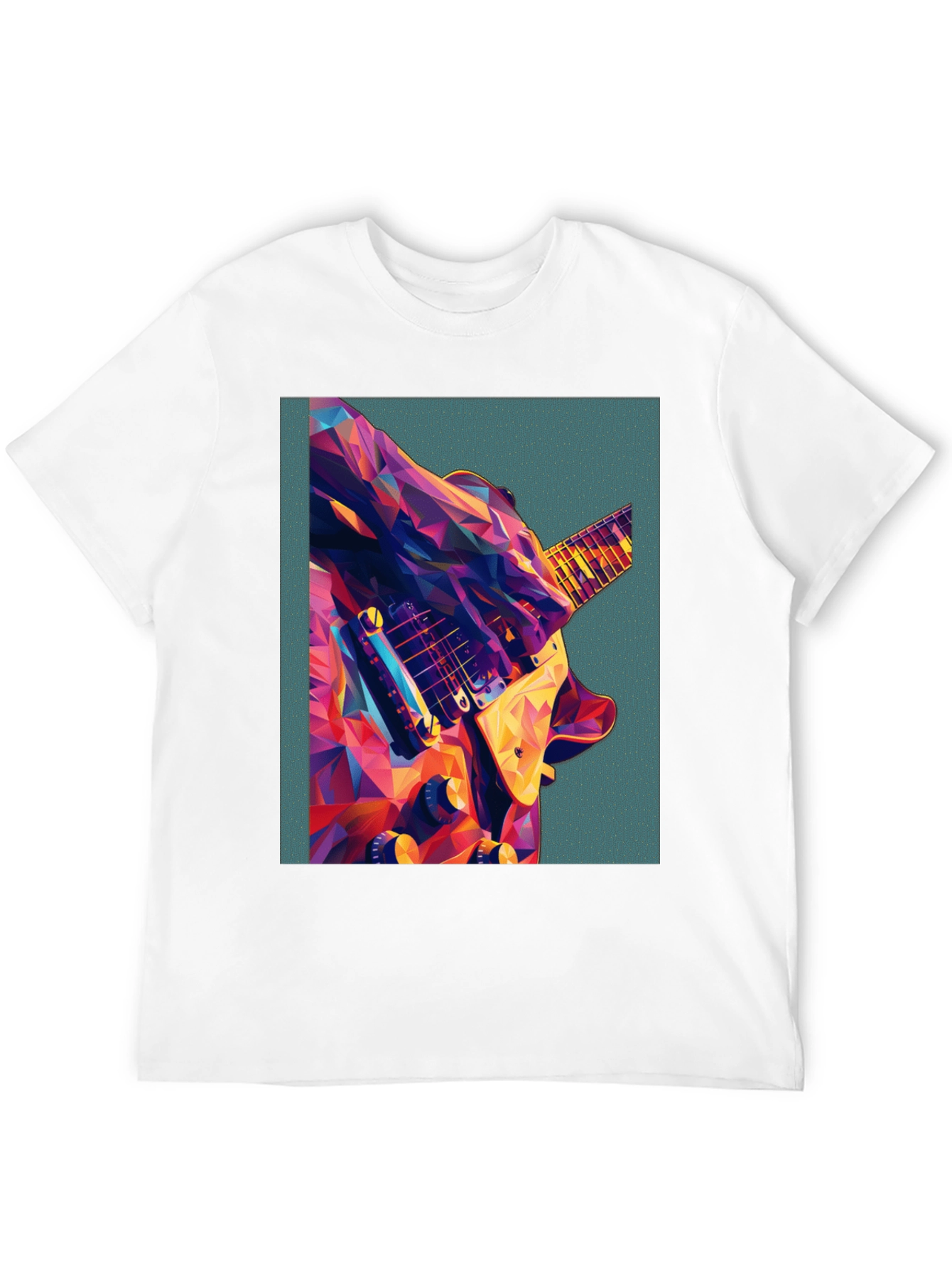 Abstract Guitar Graphic Tee - Music Lover Shirt
