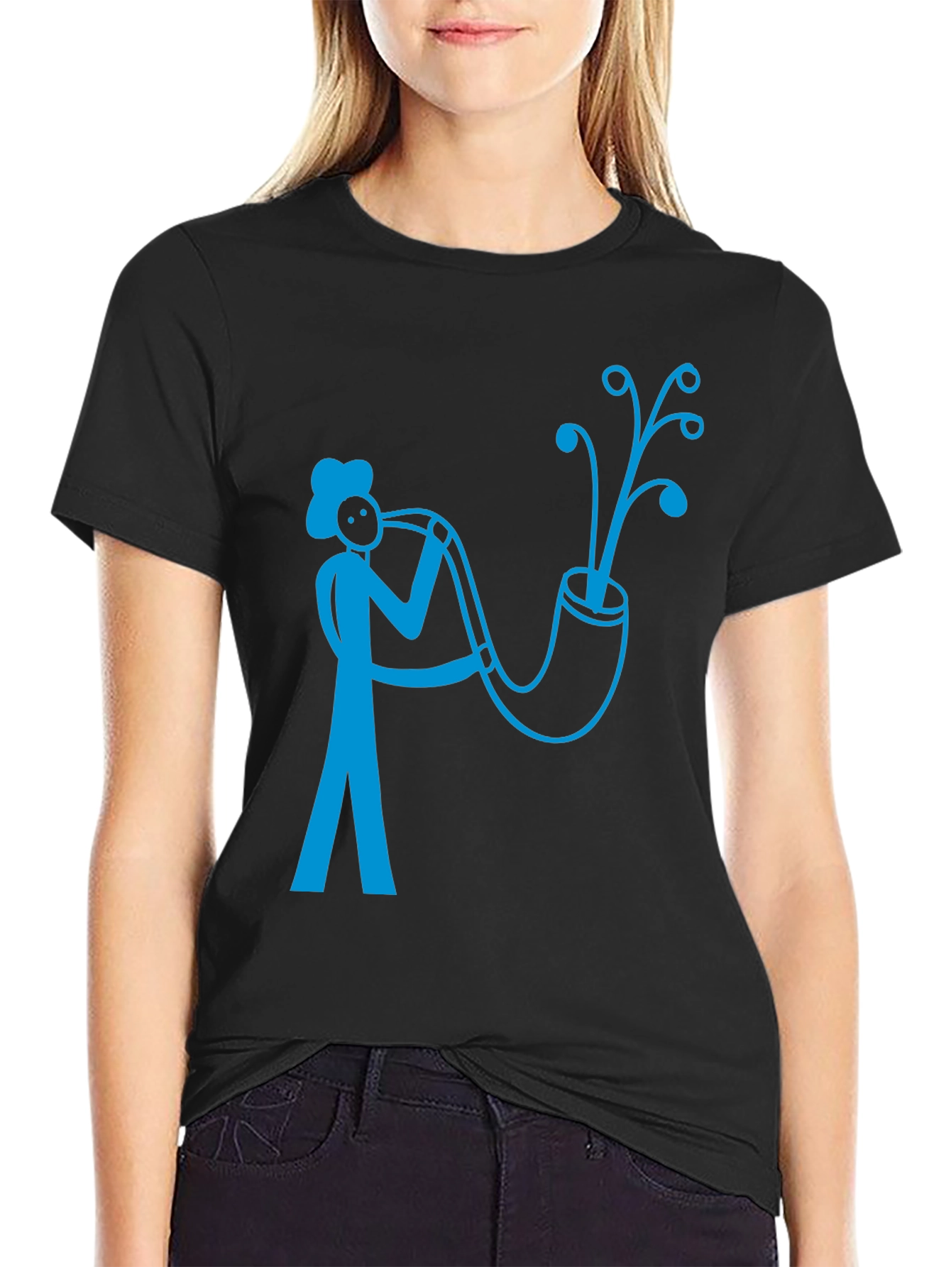 Unique Saxophone Player Graphic T-Shirt