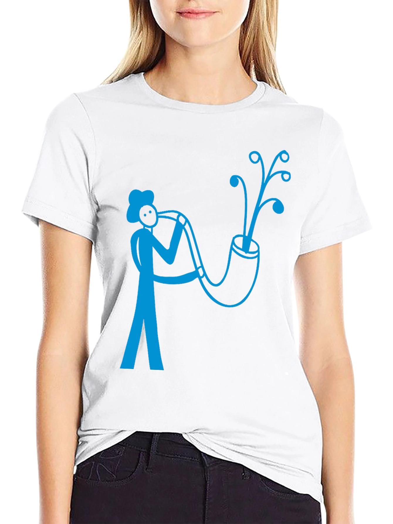Unique Saxophone Player Graphic T-Shirt