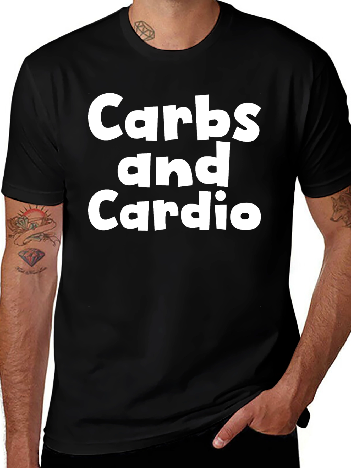 Carbs and Cardio Graphic T-Shirt