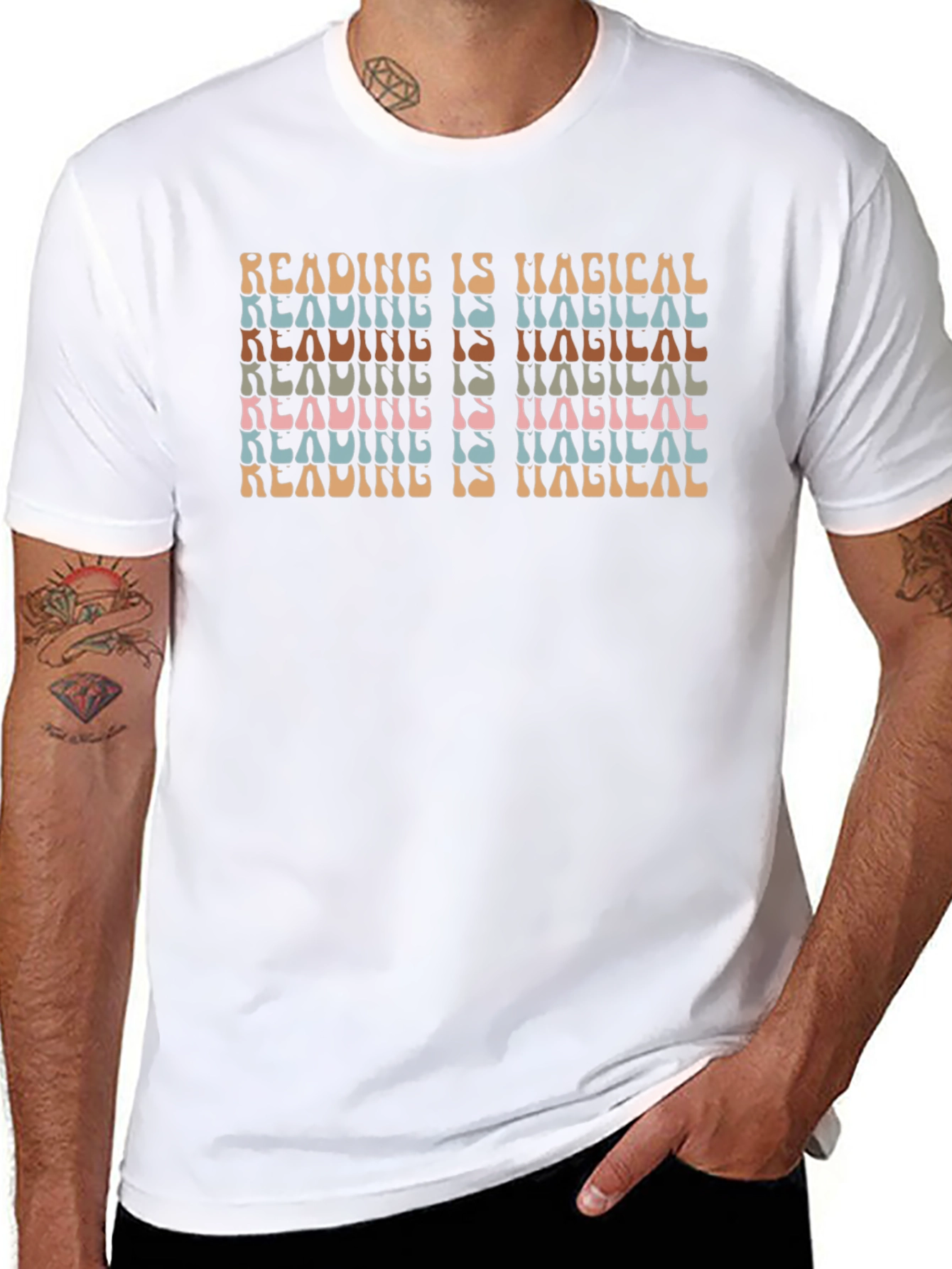 Reading is Magical Retro Style T-Shirt