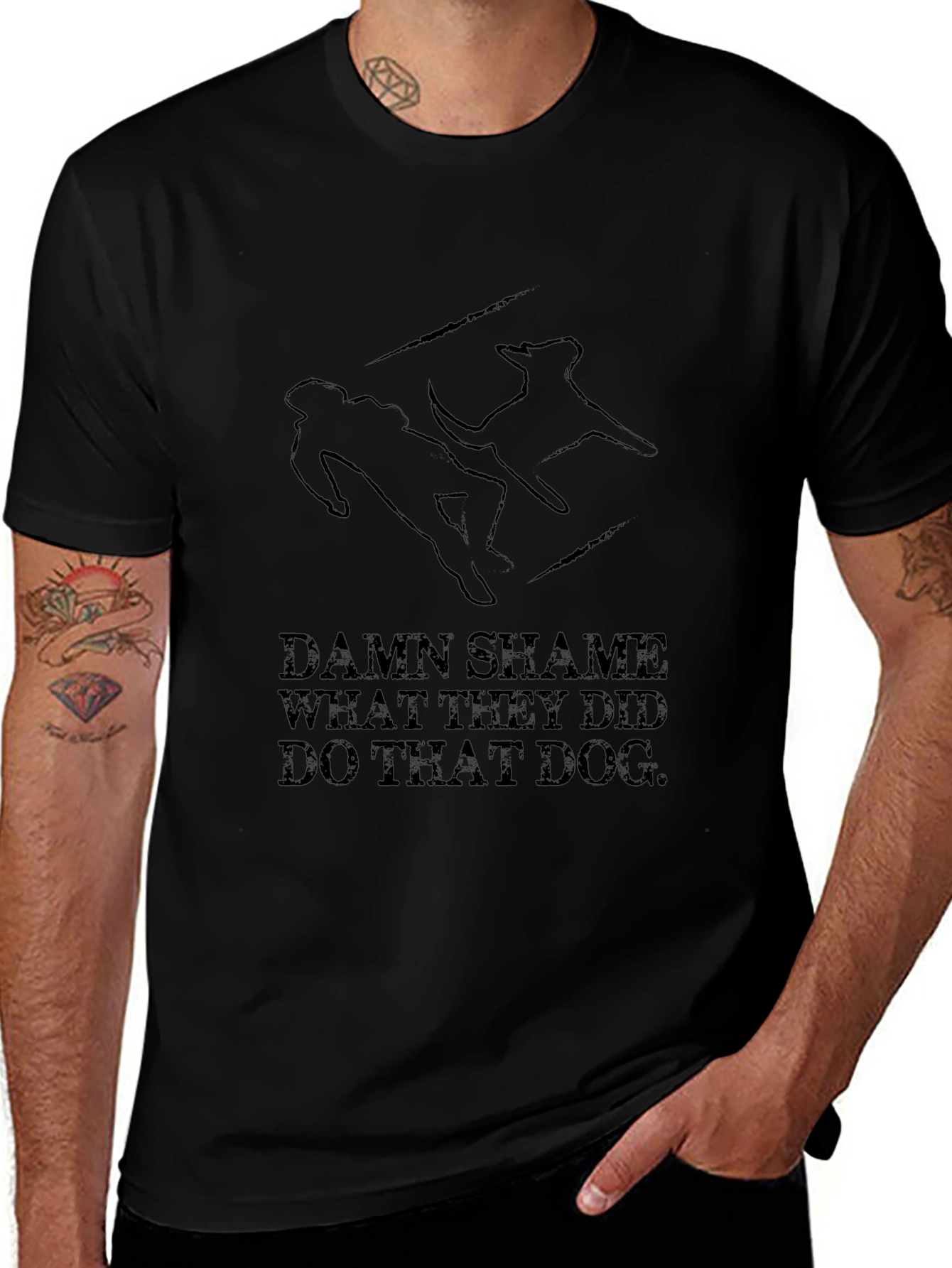Damn Shame Dog T-Shirt