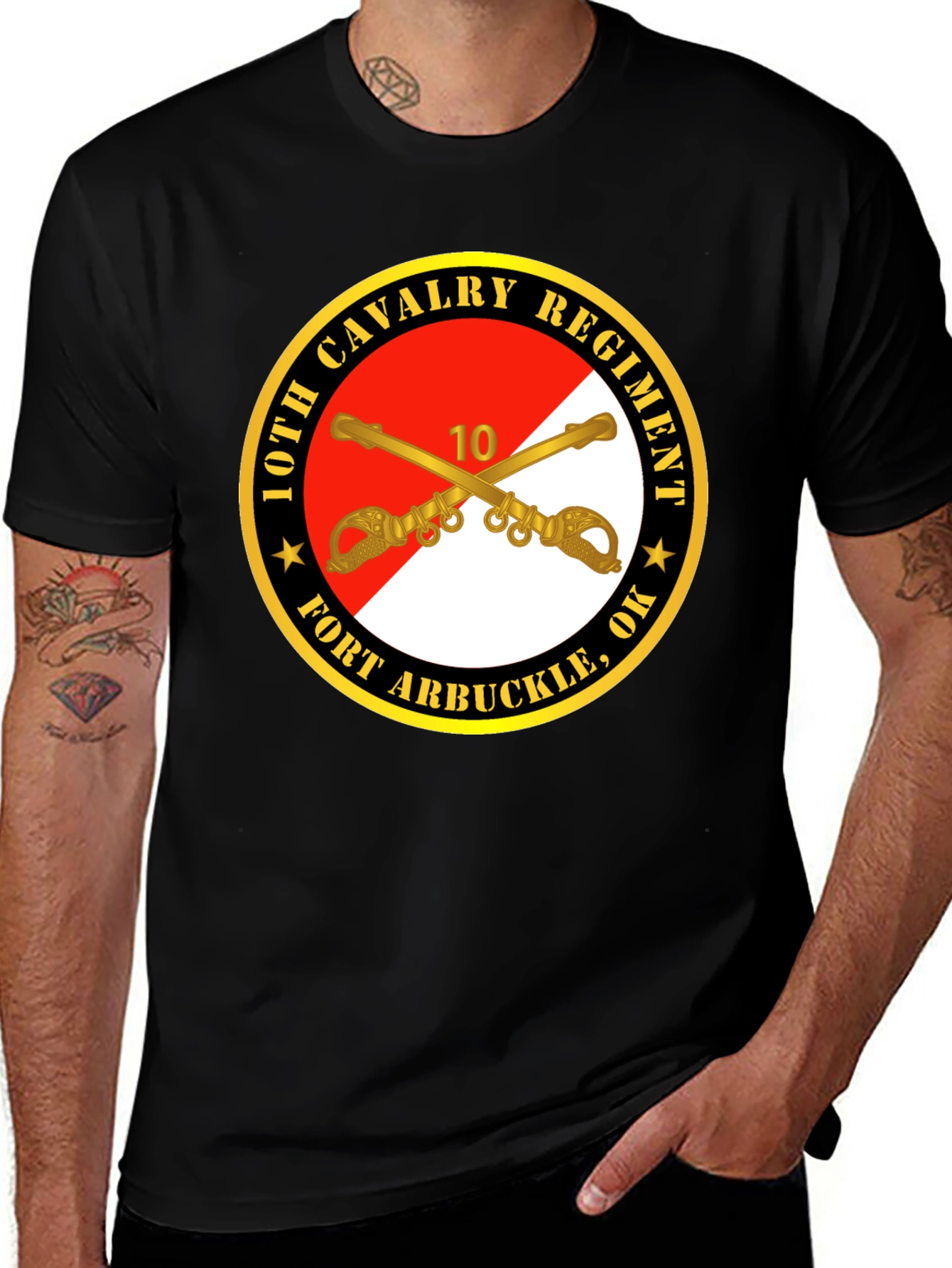 10th Cavalry Regiment T-Shirt - Fort Arbuckle OK