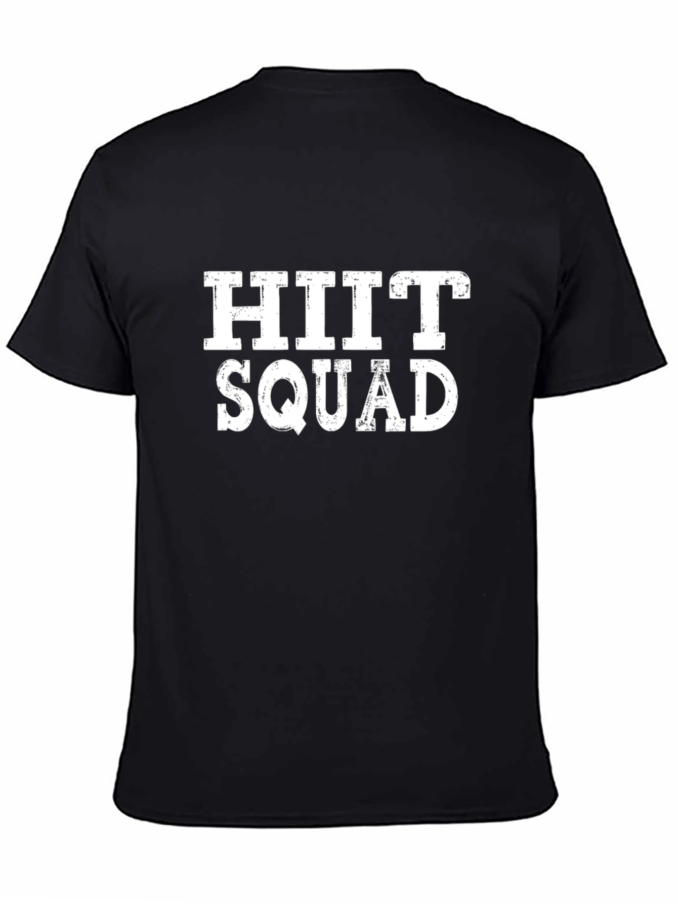 HIIT Squad Black T-Shirt - Workout Motivation