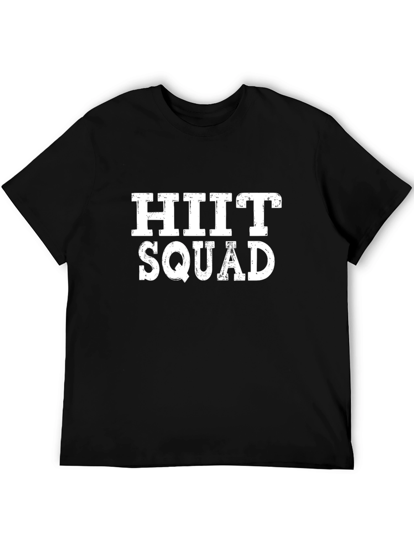 HIIT Squad Black T-Shirt - Workout Motivation