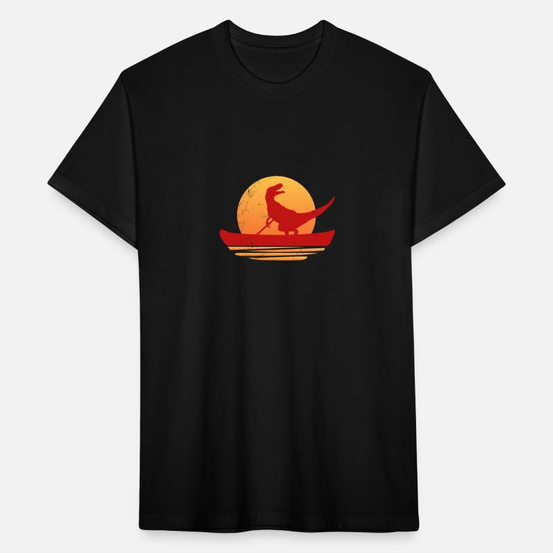 Canoeing T-Rex Dinosaur Canoe Lover Gift Idea