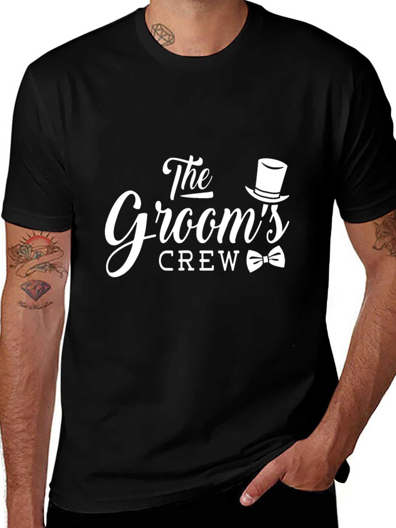 The Grooms Crew T-Shirt - Wedding Party Apparel