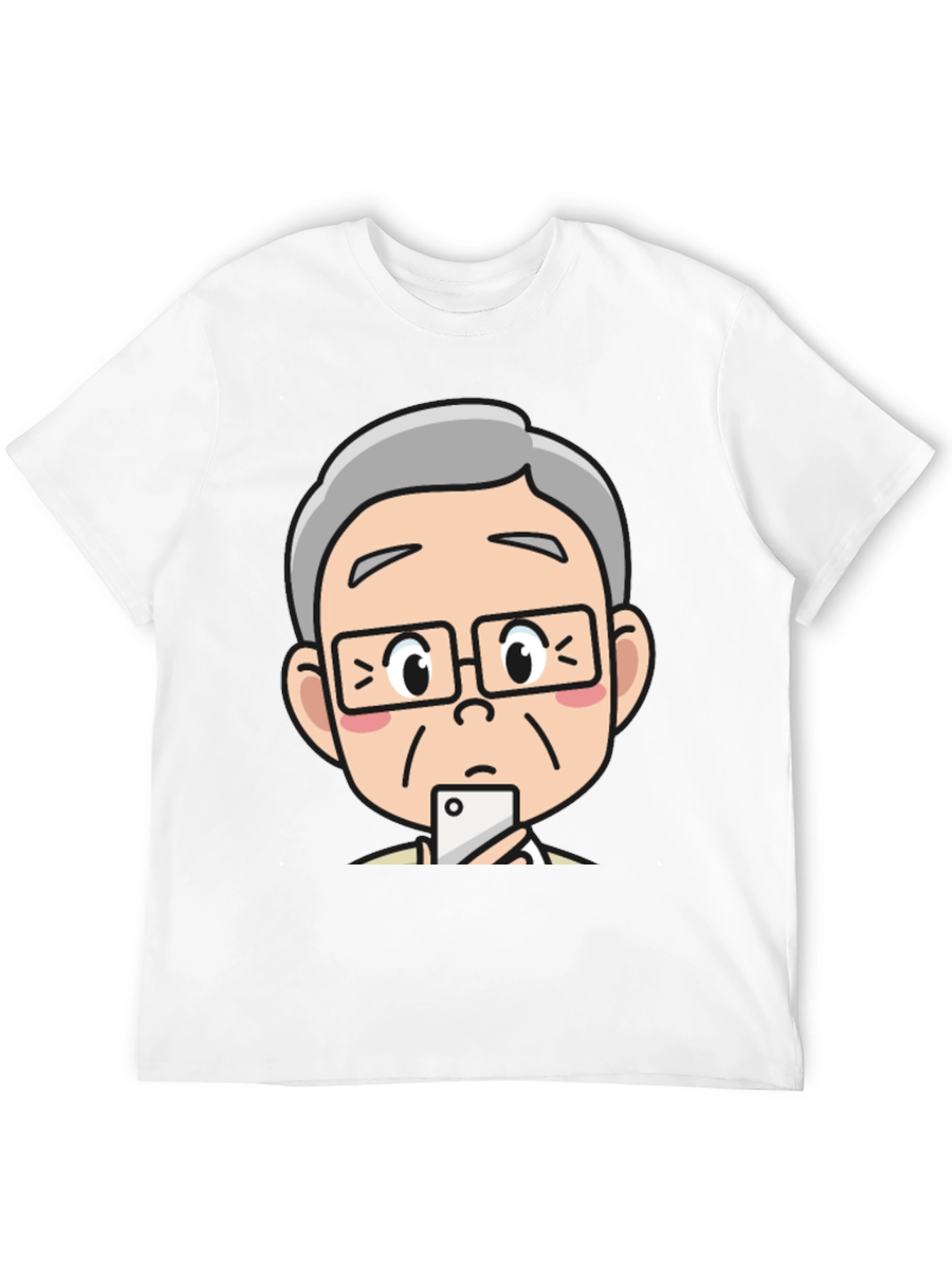 Cartoon Face Graphic T-Shirt
