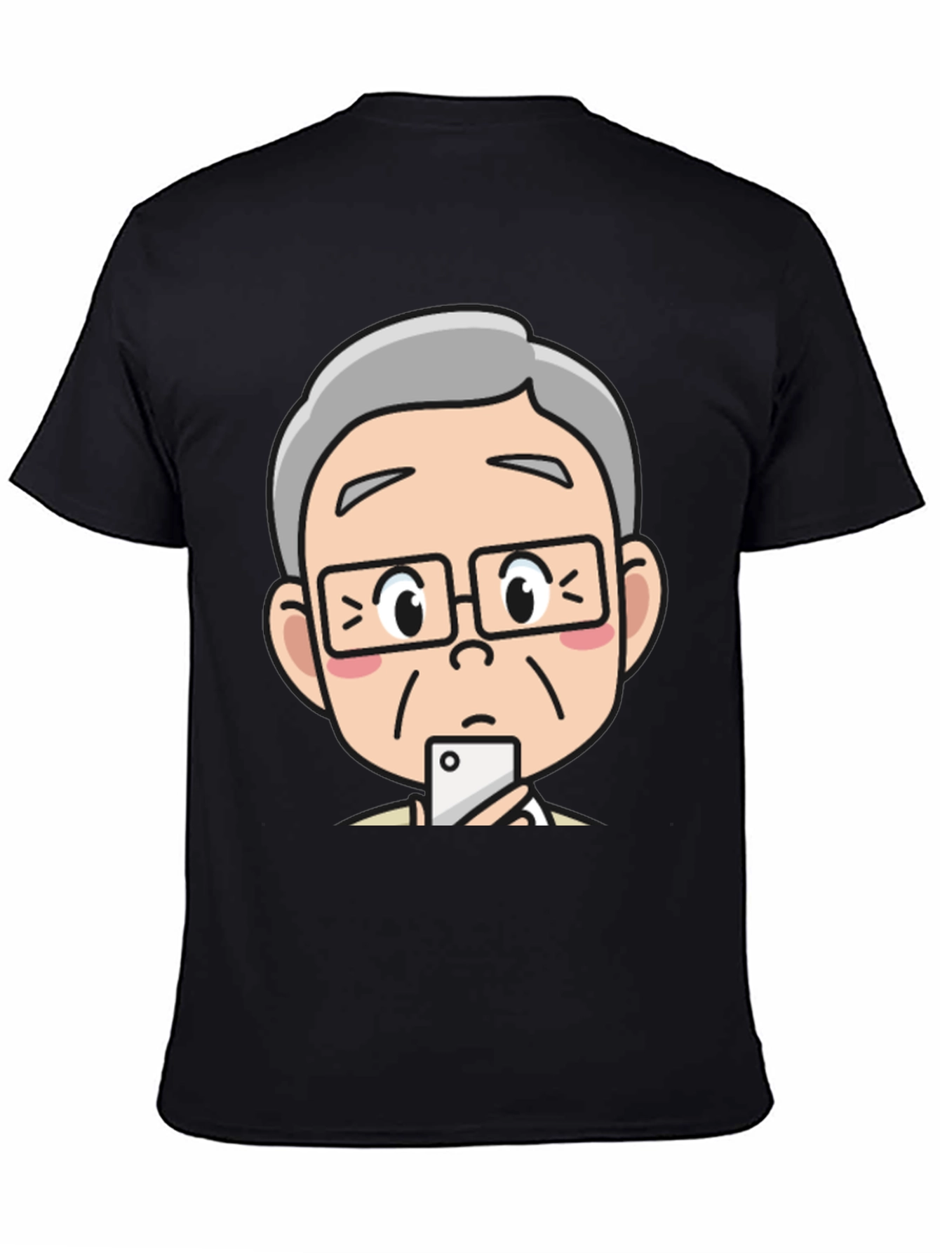 Cartoon Face Graphic T-Shirt