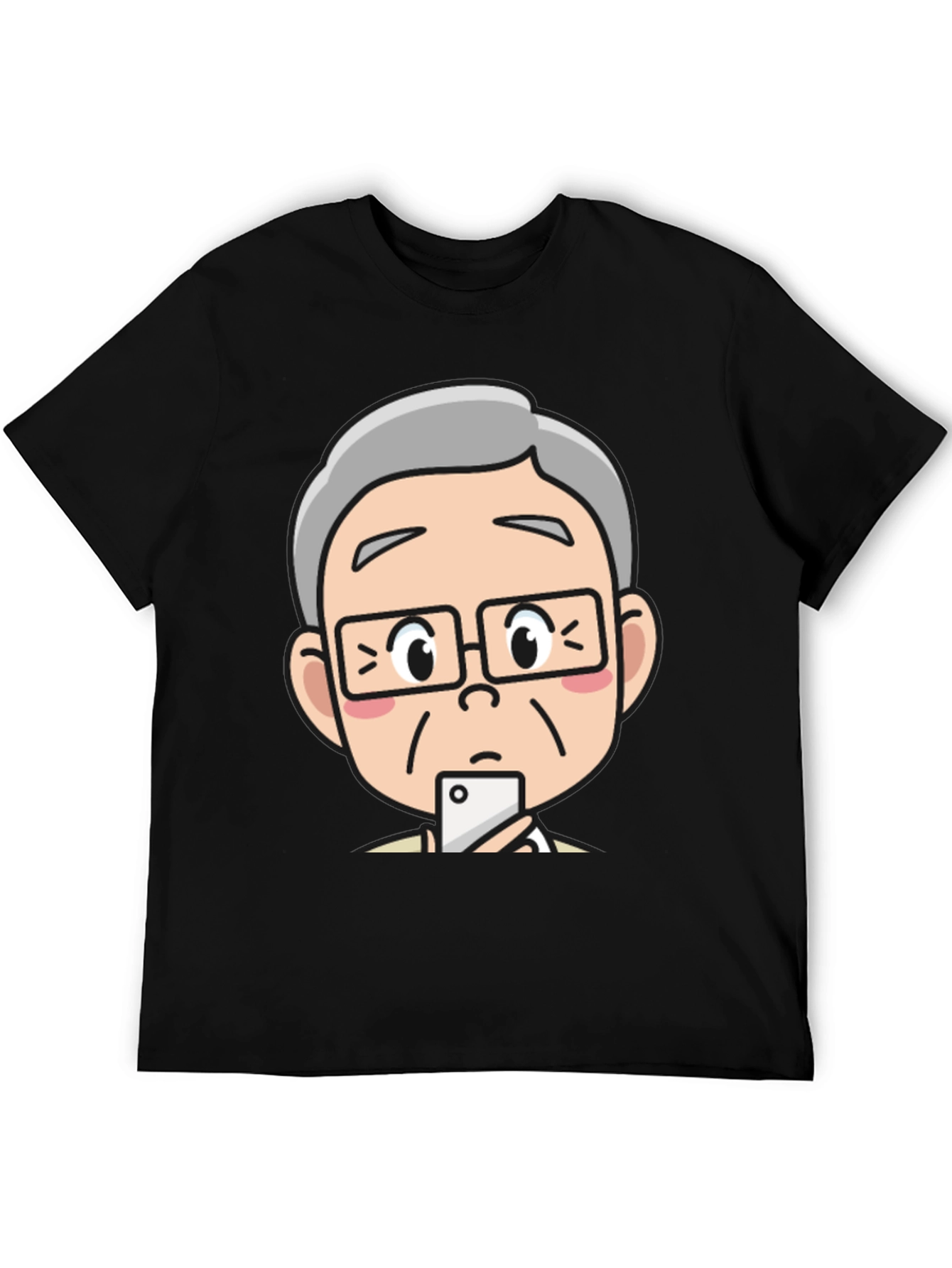 Cartoon Face Graphic T-Shirt