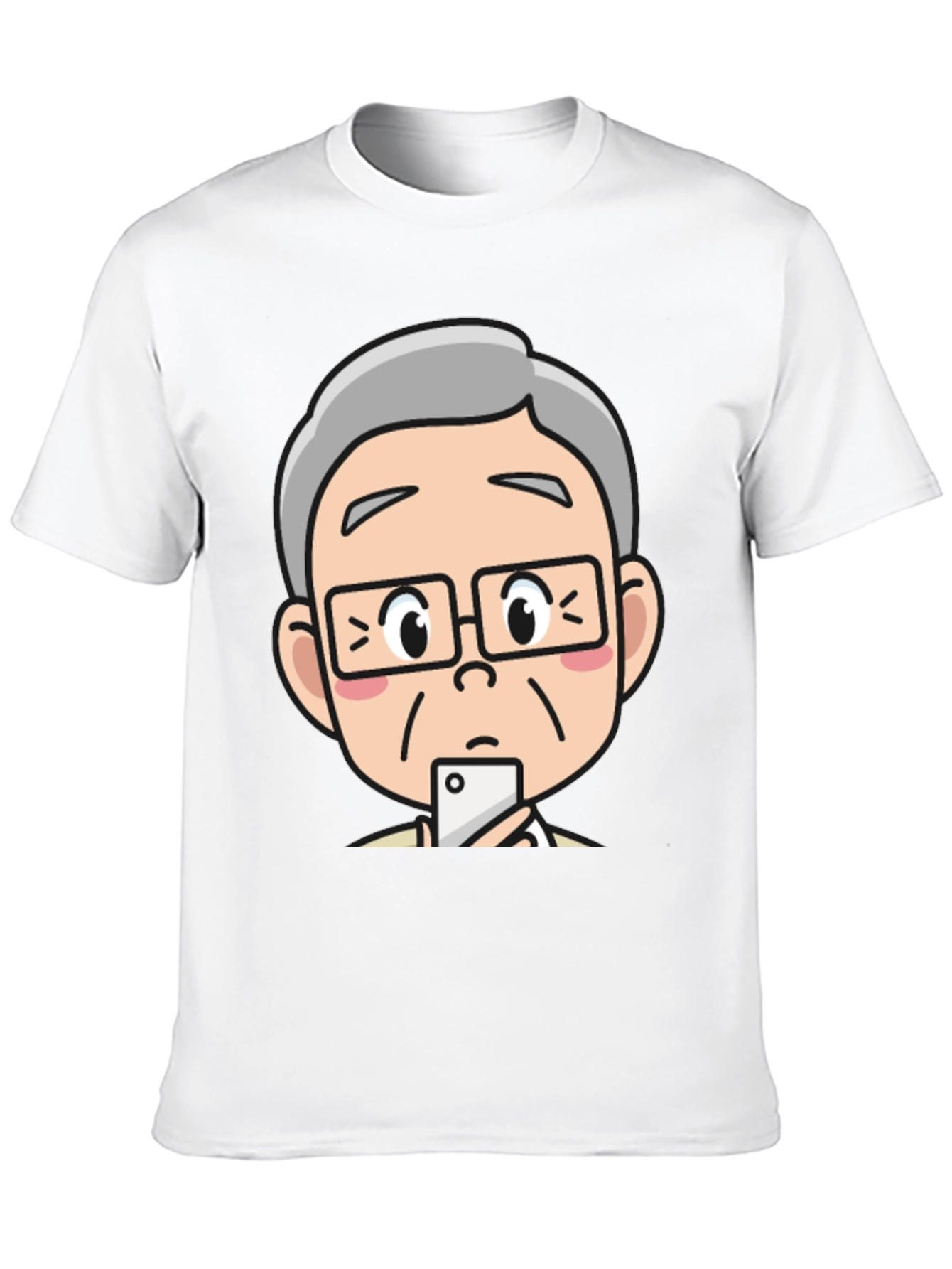 Cartoon Face Graphic T-Shirt