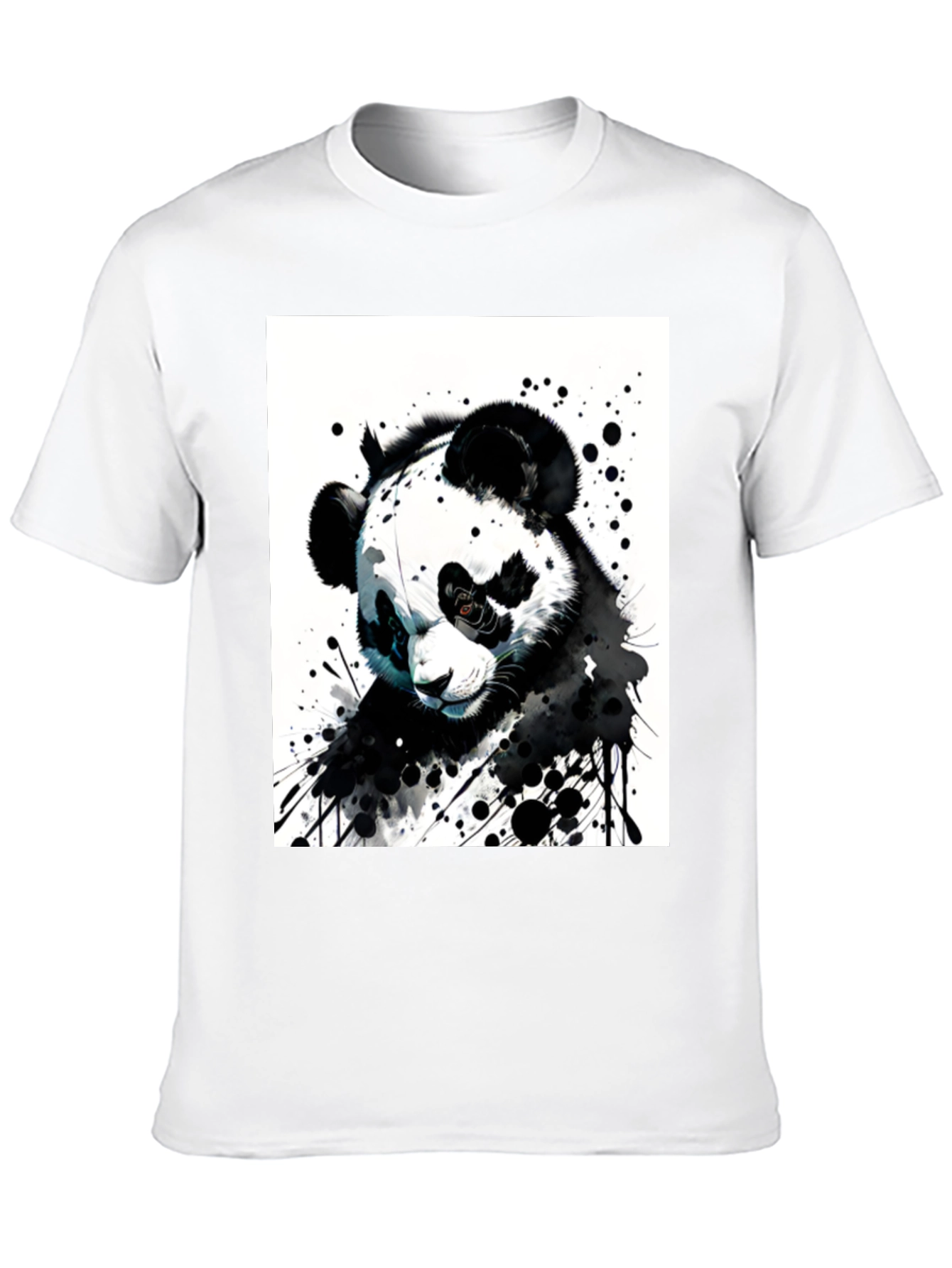 Black Panda Graphic Tee - Unique Art Design