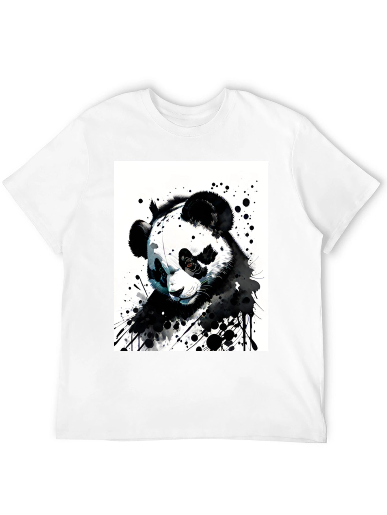 Black Panda Graphic Tee - Unique Art Design