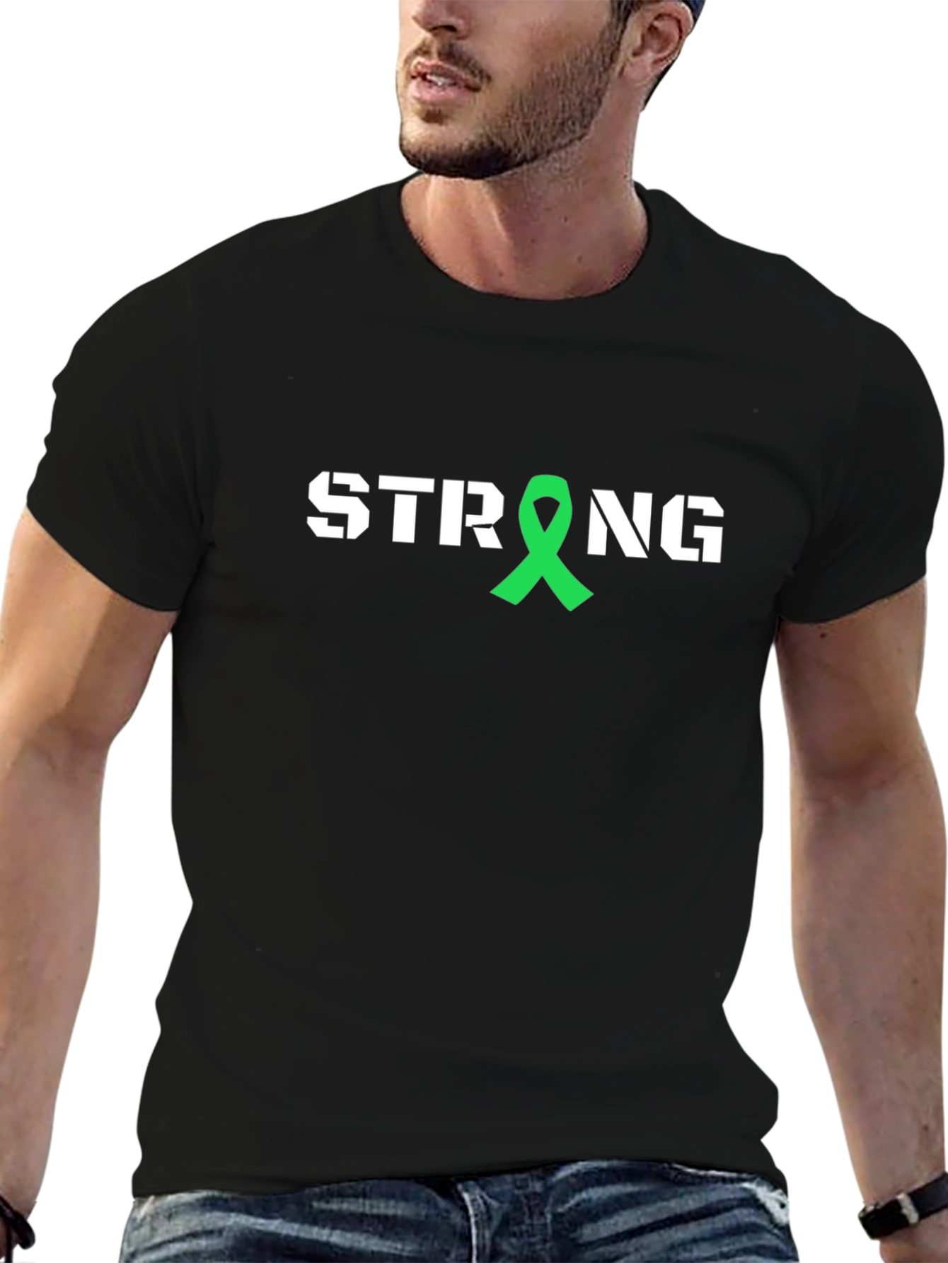 Strong Ribbon Graphic T-Shirt - Show Support