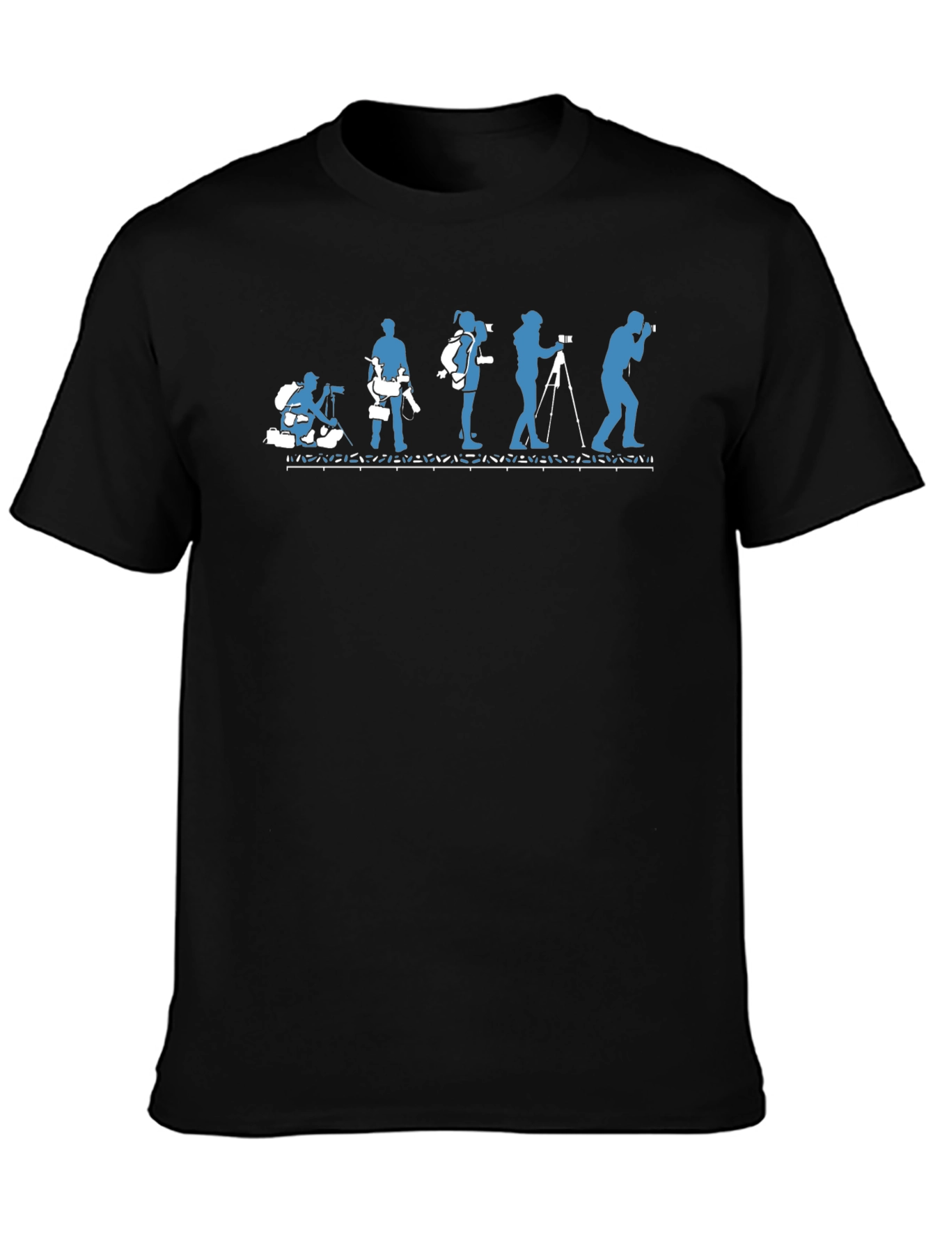 Photographer Evolution T-Shirt - Black