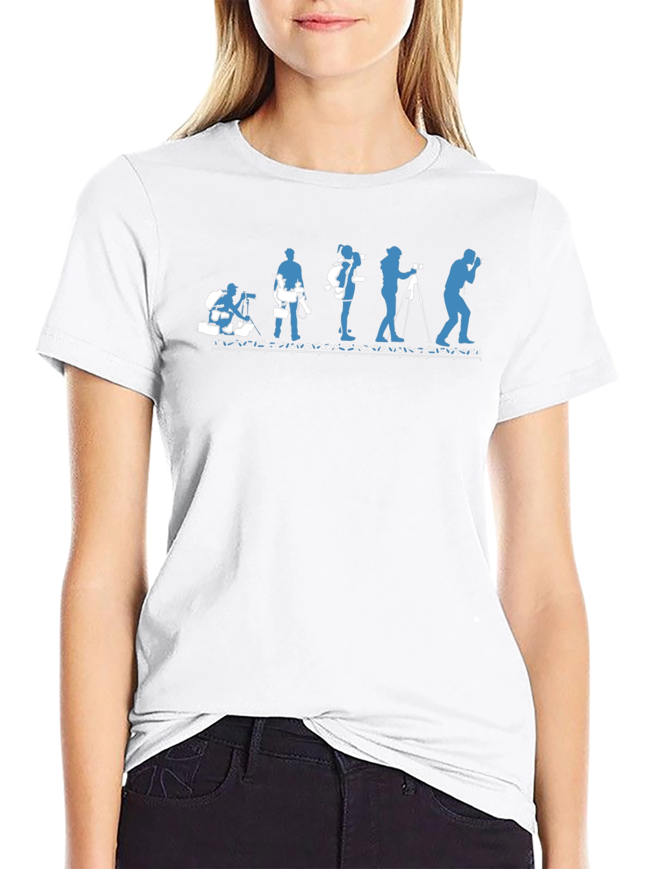 Photographer Evolution T-Shirt - Black