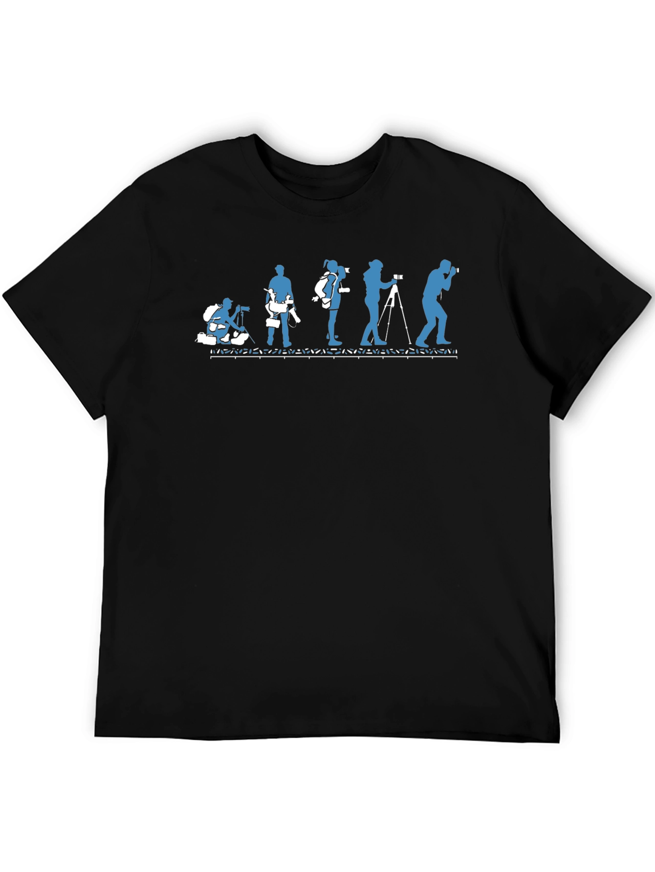 Photographer Evolution T-Shirt - Black