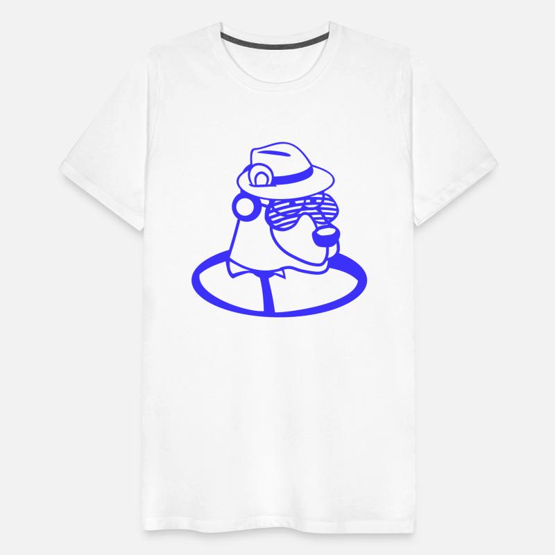 Cool Bear DJ Grizzly Hat Headphone Music Party Fun