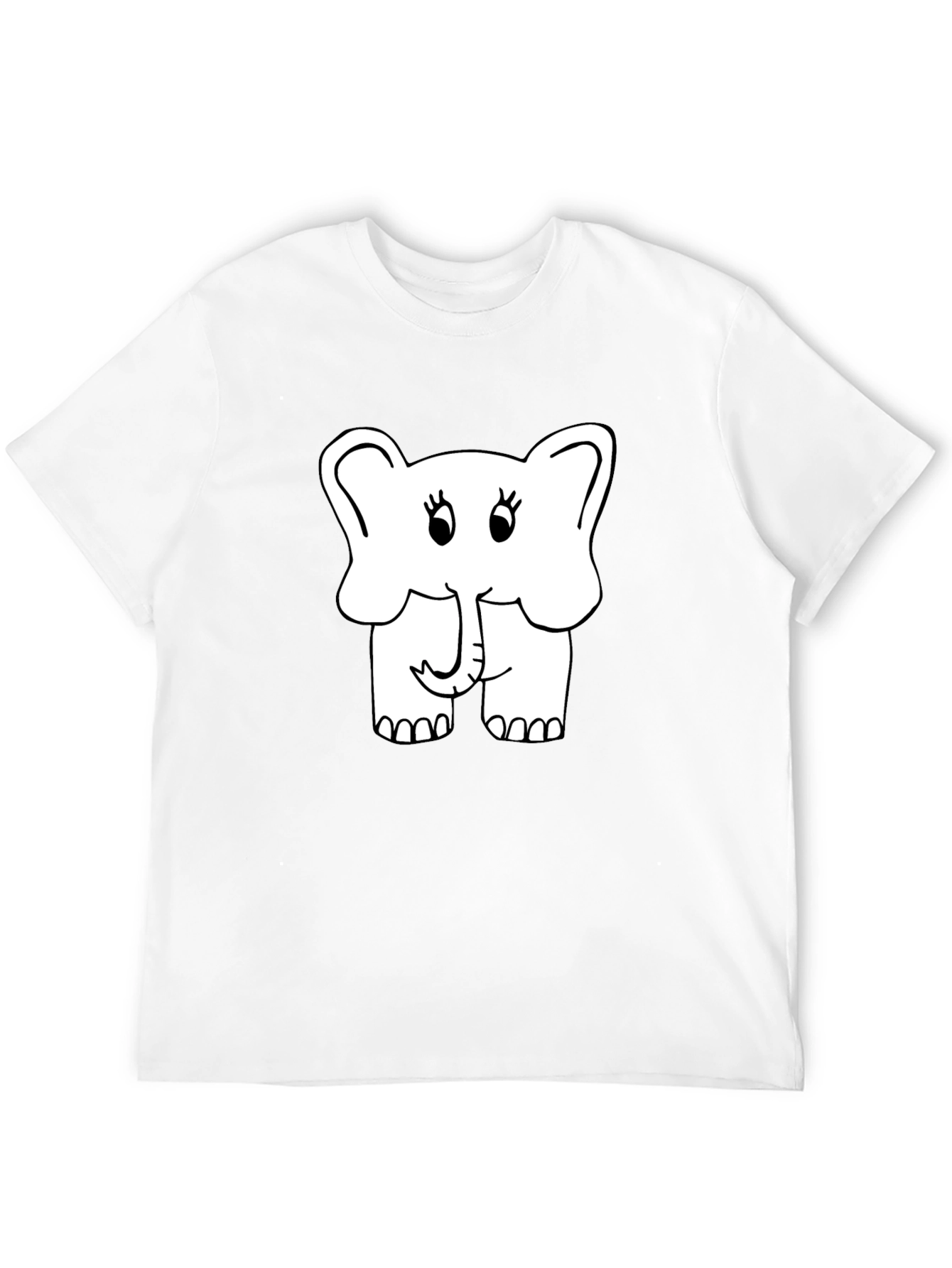 Cute Elephant Graphic Tee - Soft Cotton Blend