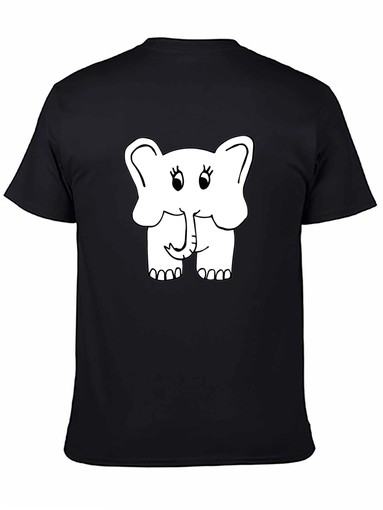 Cute Elephant Graphic Tee - Soft Cotton Blend