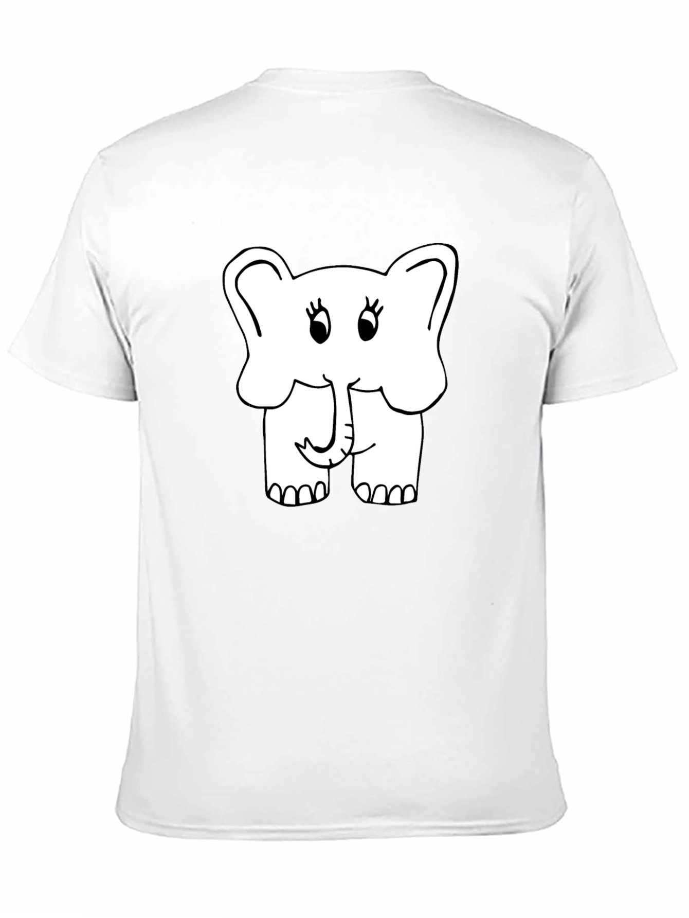 Cute Elephant Graphic Tee - Soft Cotton Blend