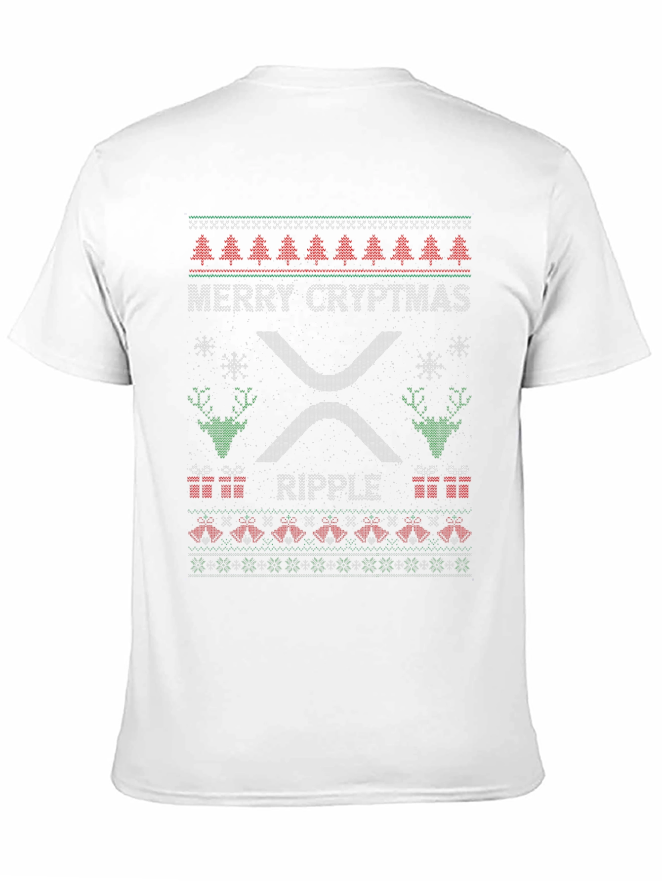 Merry Cryptmas Ripple Ugly Christmas T-Shirt