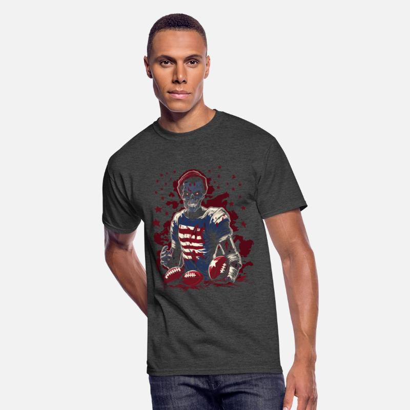 Creepy Touchdown Football Player Artwork Halloween