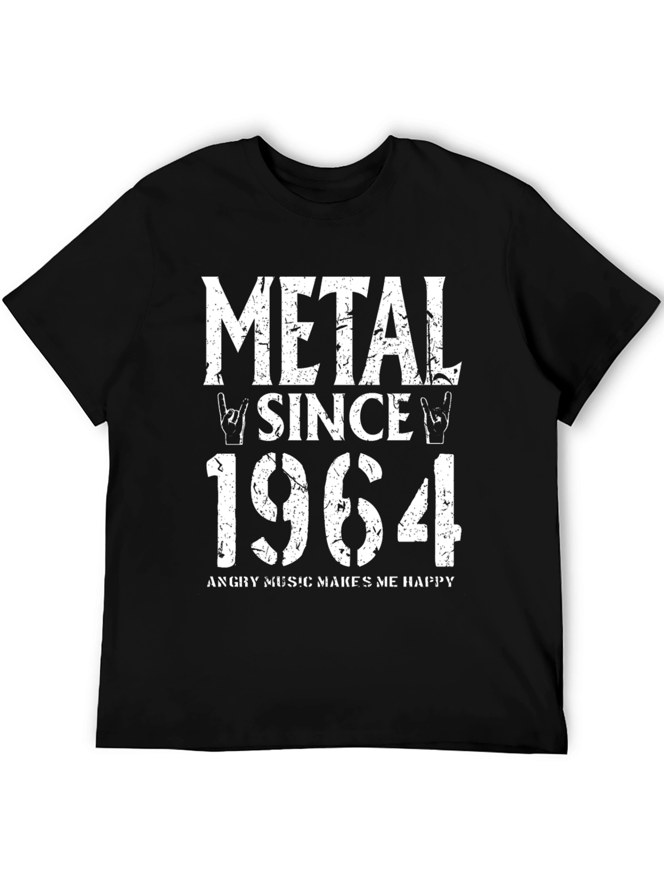 Metal Since 1964 Black Graphic Tee