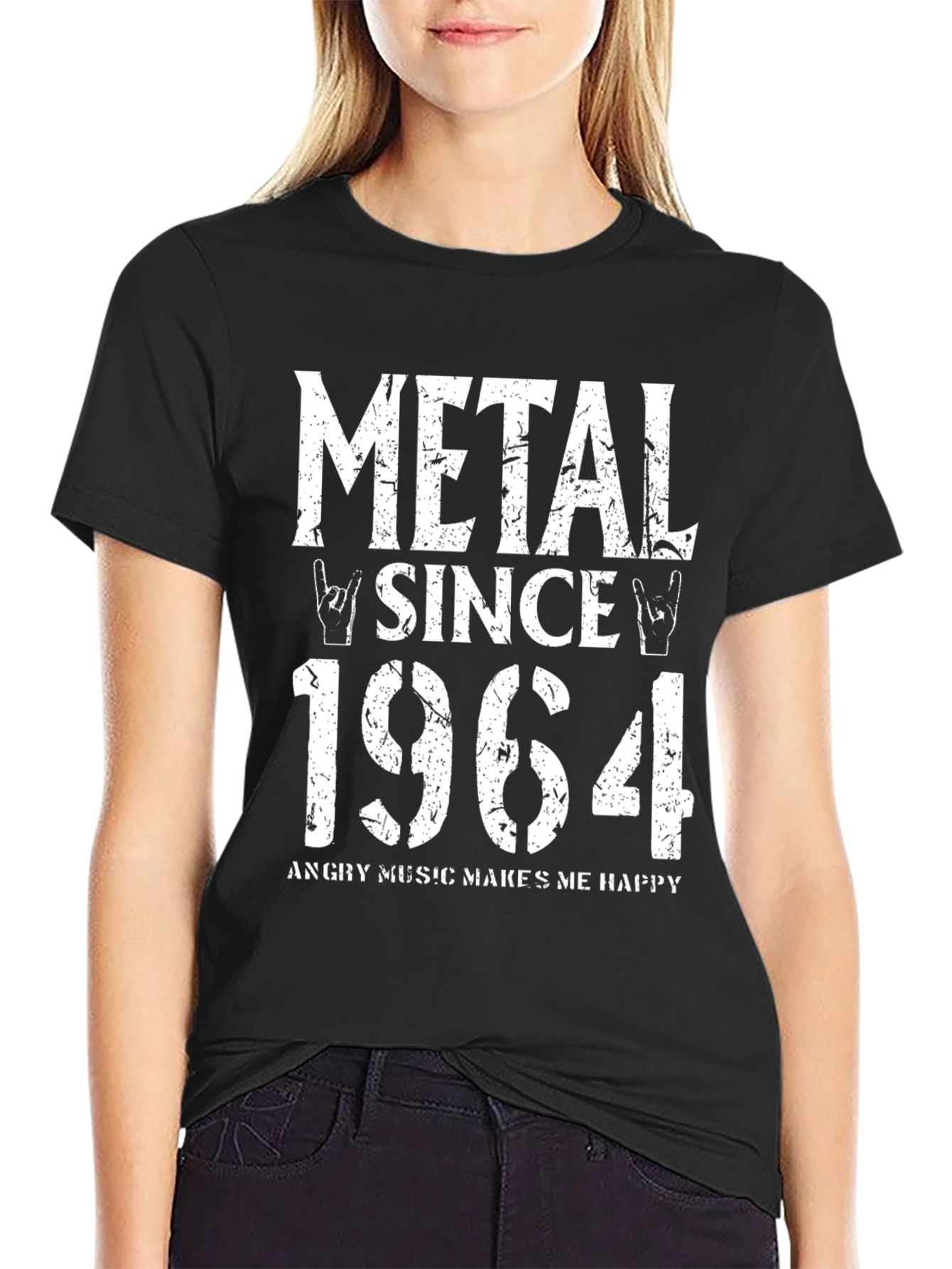 Metal Since 1964 Black Graphic Tee
