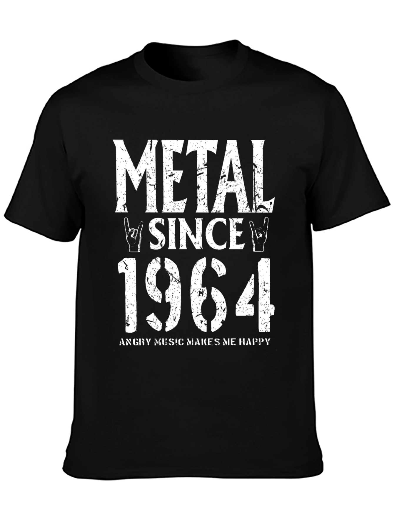 Metal Since 1964 Black Graphic Tee