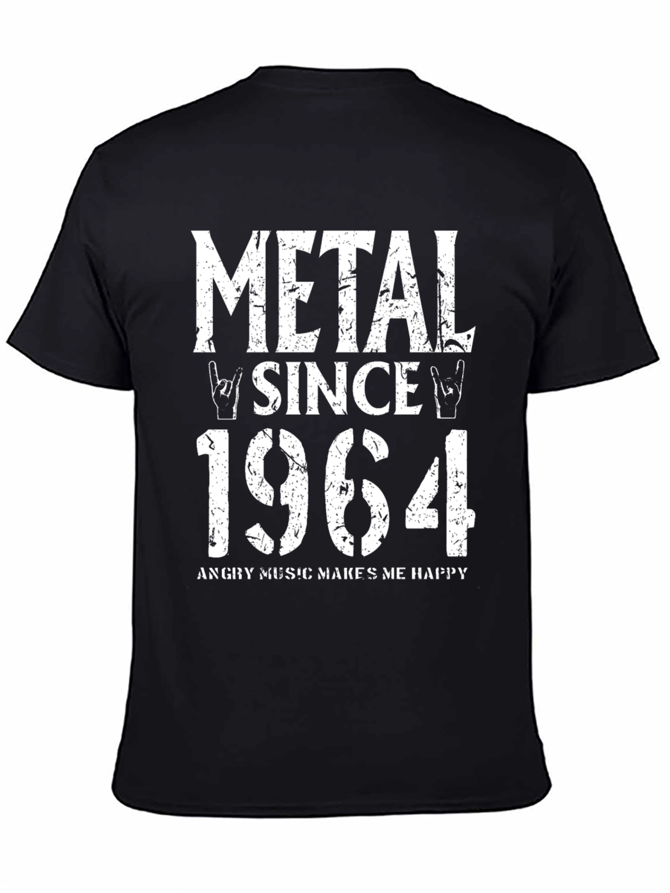 Metal Since 1964 Black Graphic Tee