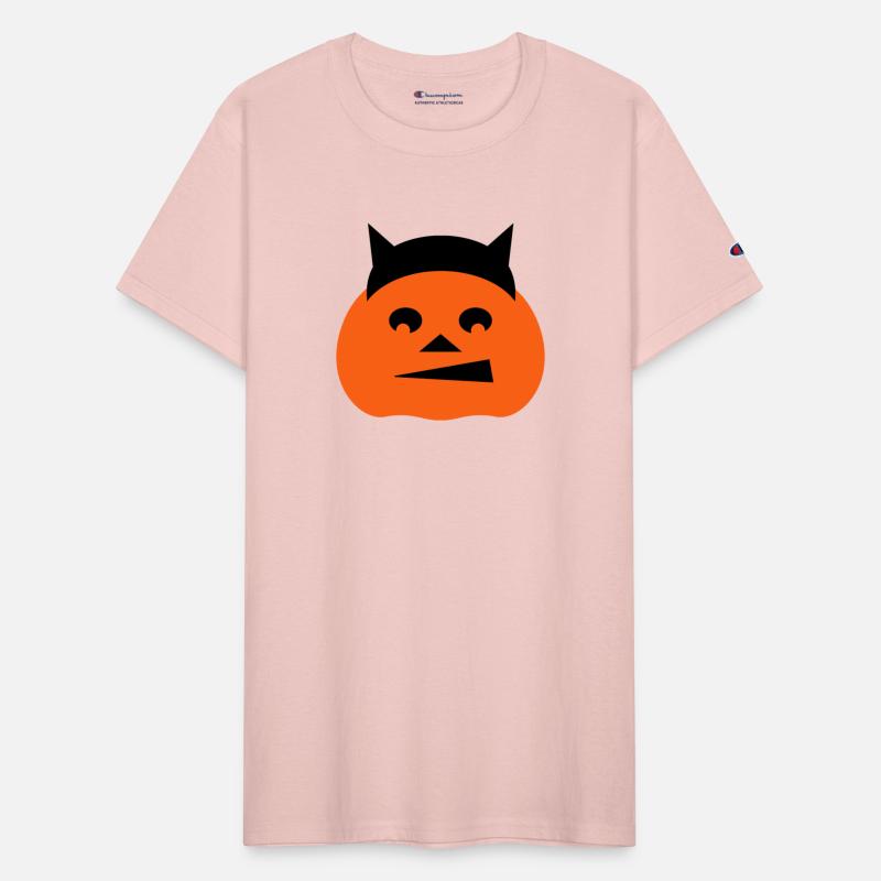 Cute Happy Pumpkin Face Halloween Demon Horns