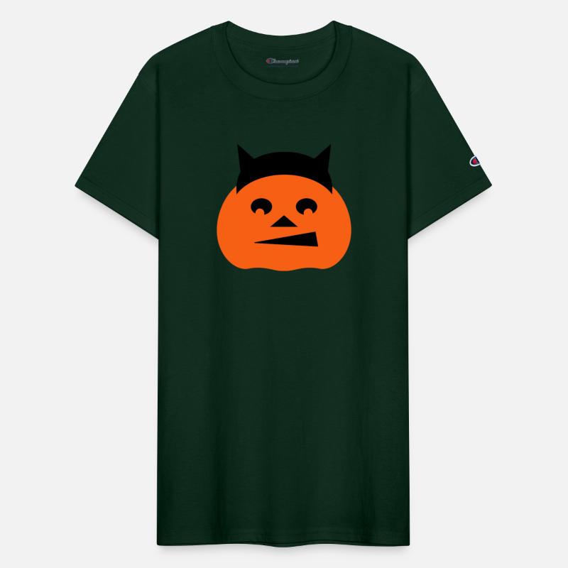 Cute Happy Pumpkin Face Halloween Demon Horns