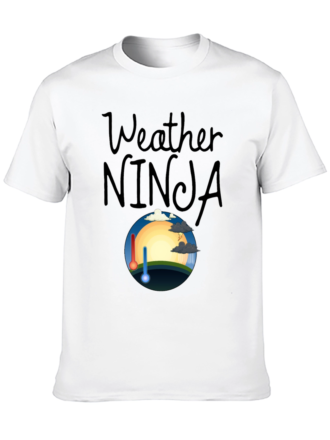 Weather Ninja Graphic T-Shirt - Cool & Quirky Design