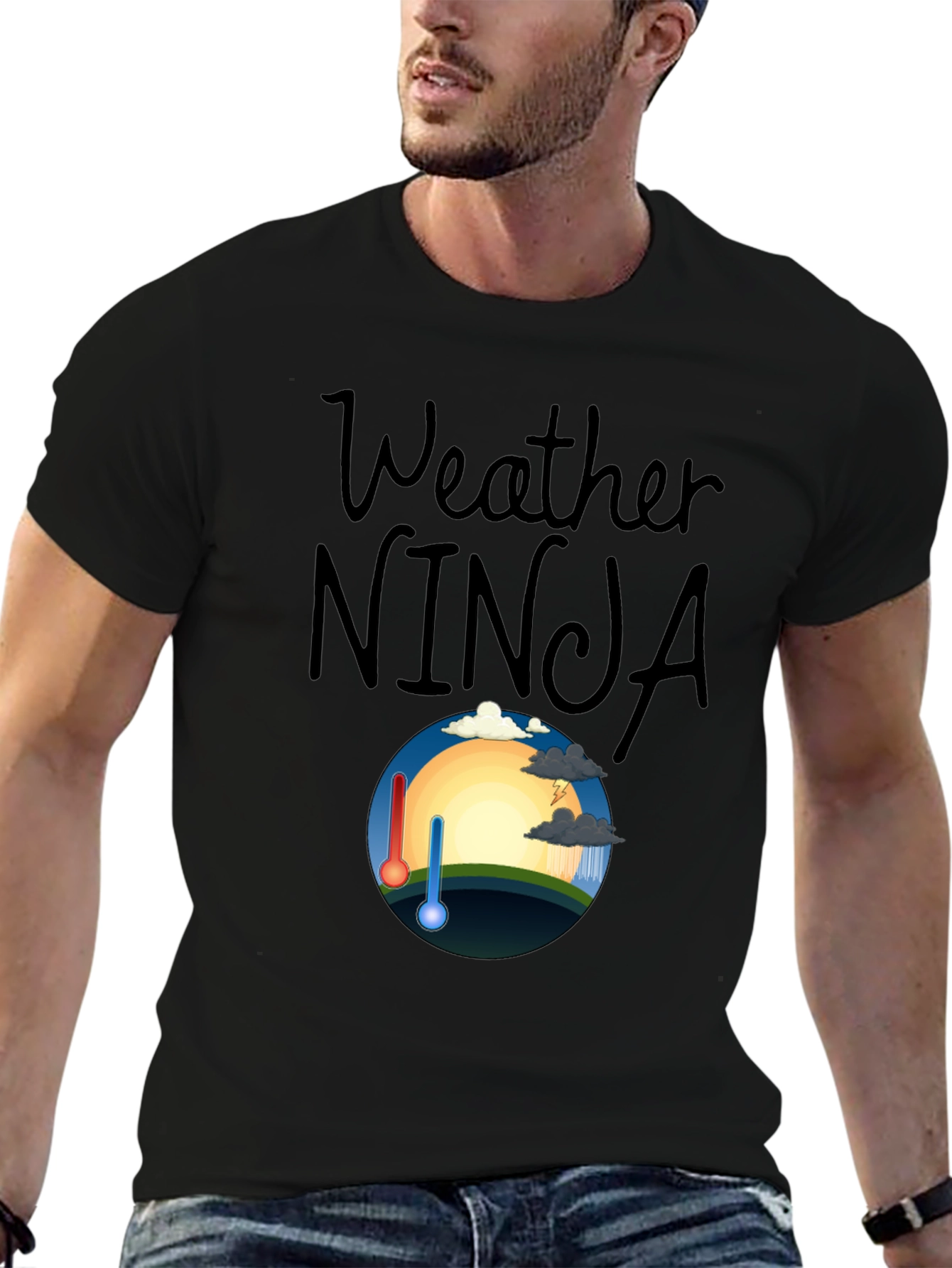 Weather Ninja Graphic T-Shirt - Cool & Quirky Design