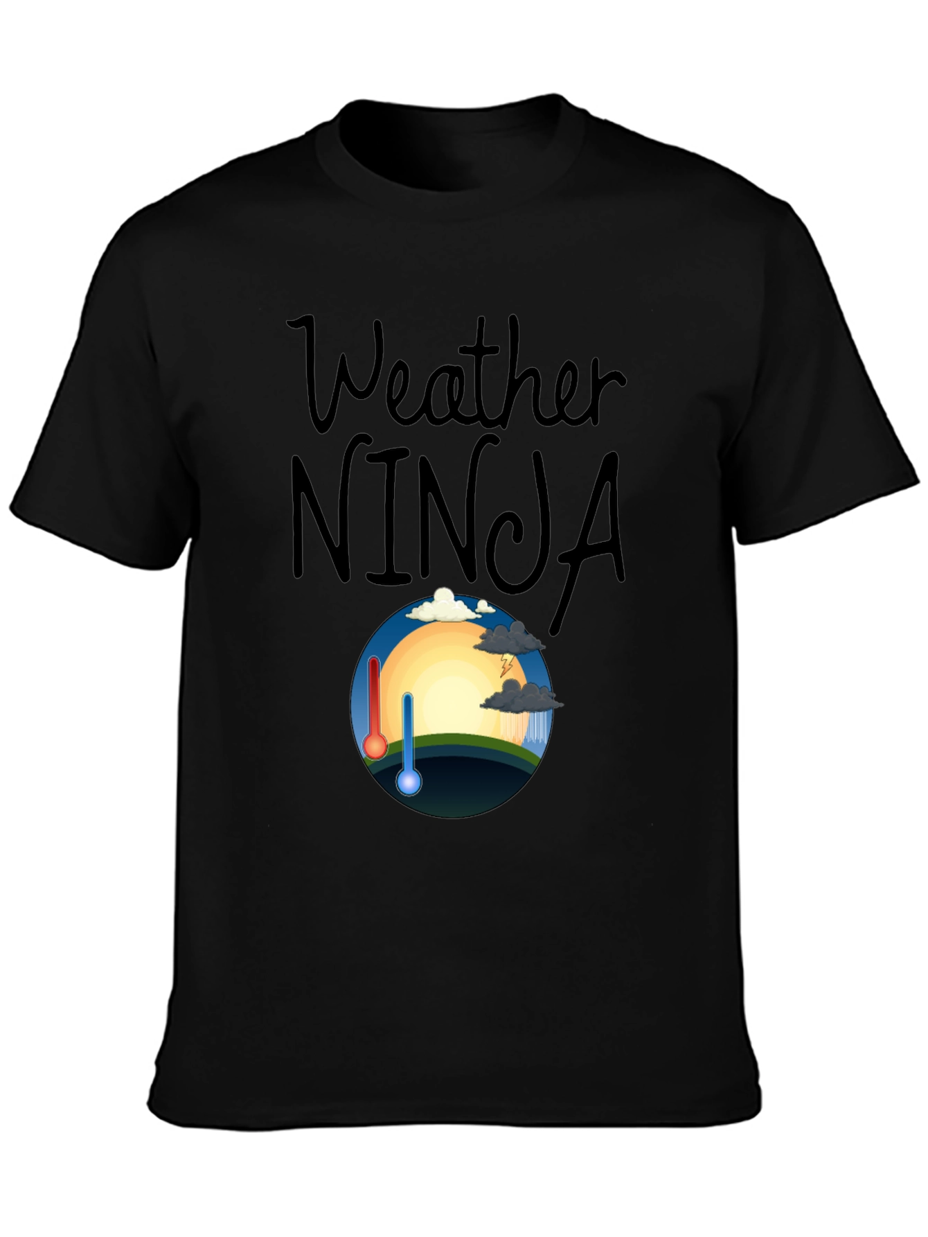 Weather Ninja Graphic T-Shirt - Cool & Quirky Design