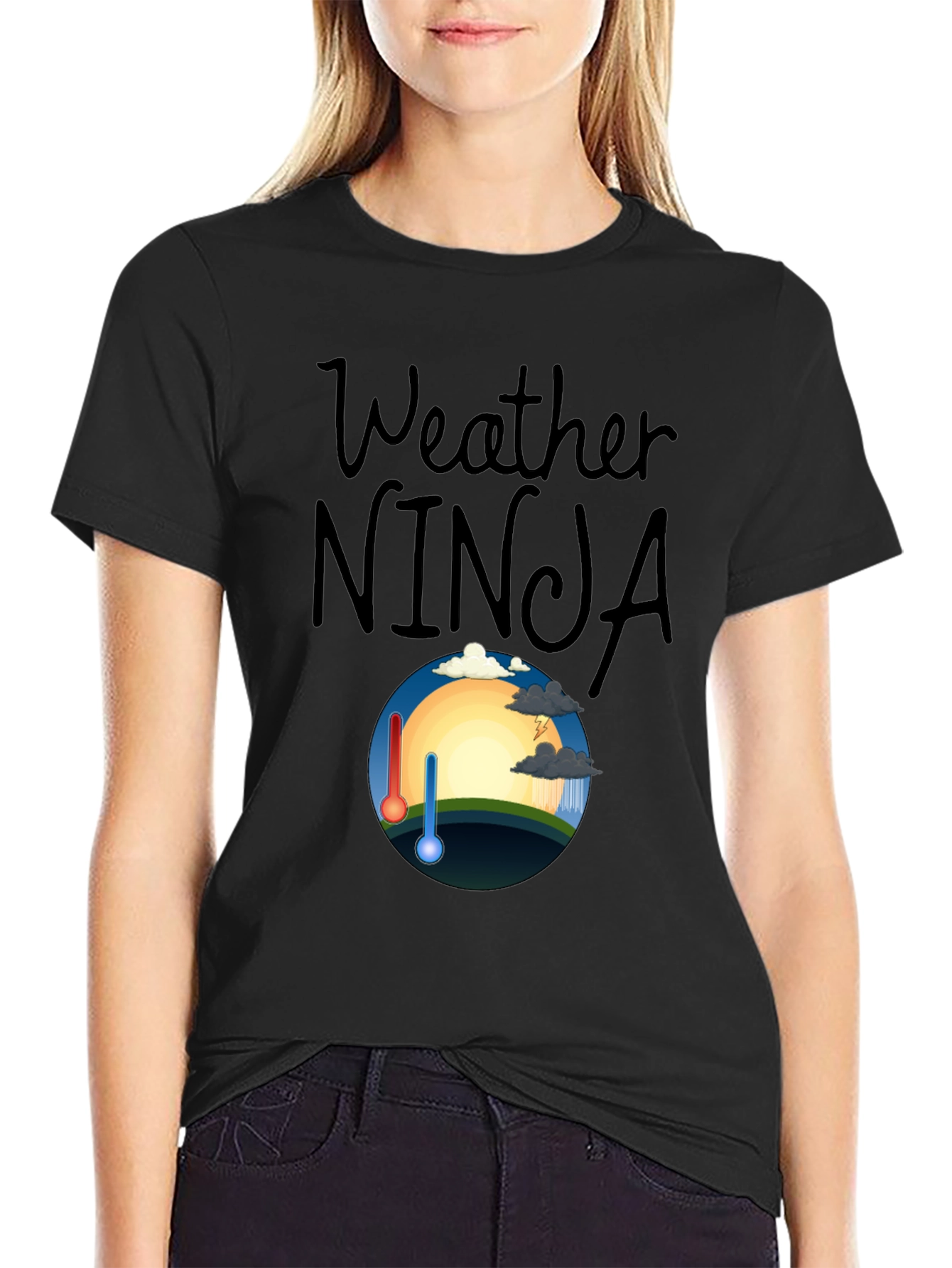 Weather Ninja Graphic T-Shirt - Cool & Quirky Design