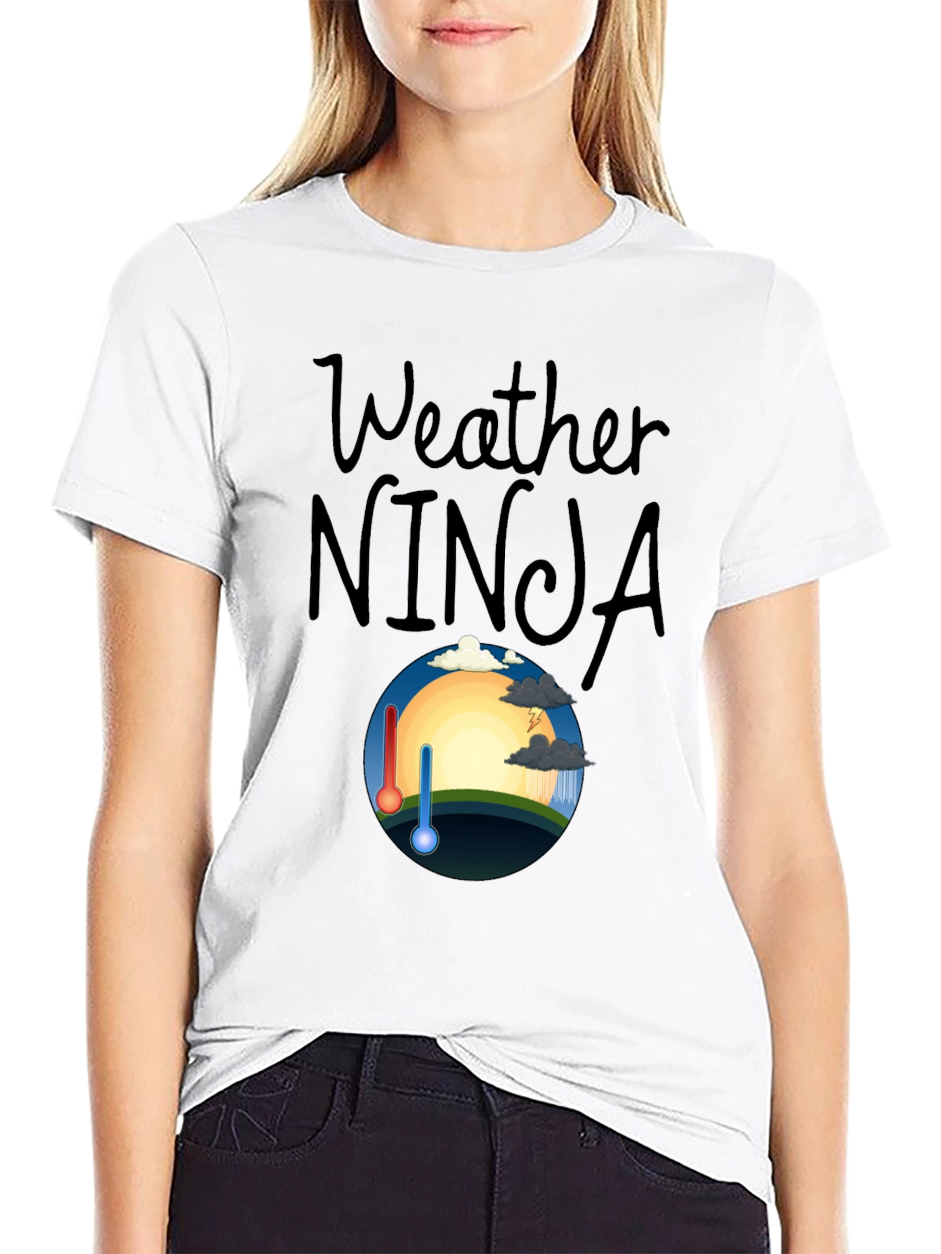 Weather Ninja Graphic T-Shirt - Cool & Quirky Design