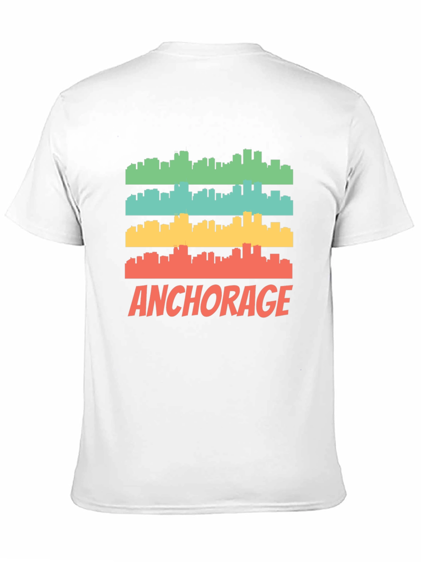Anchorage Skyline Graphic Tee - Retro Style